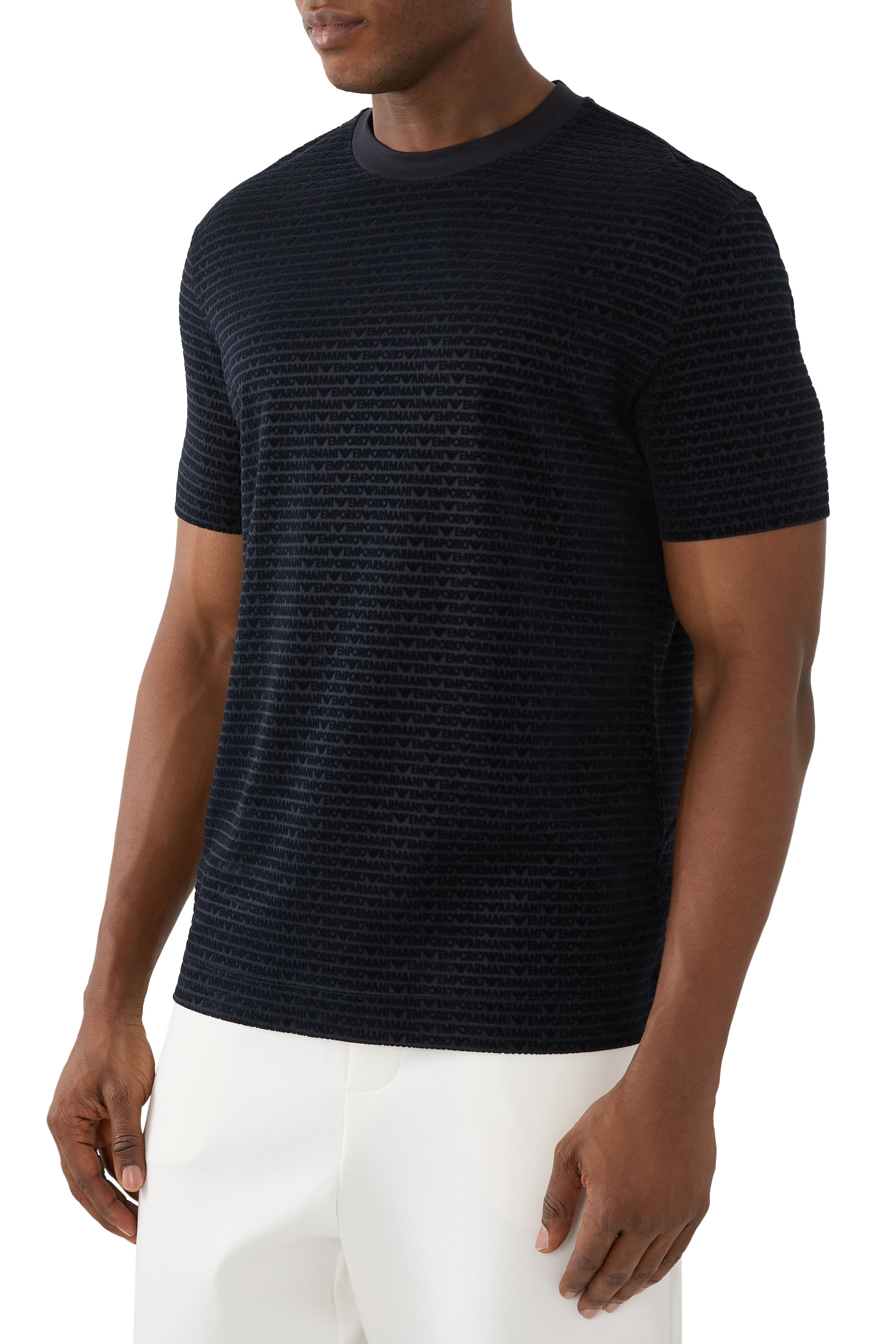 تيشيرت بشعار الماركة مزيج ليوسيل جيرسيه بشعار الماركة بالكامل