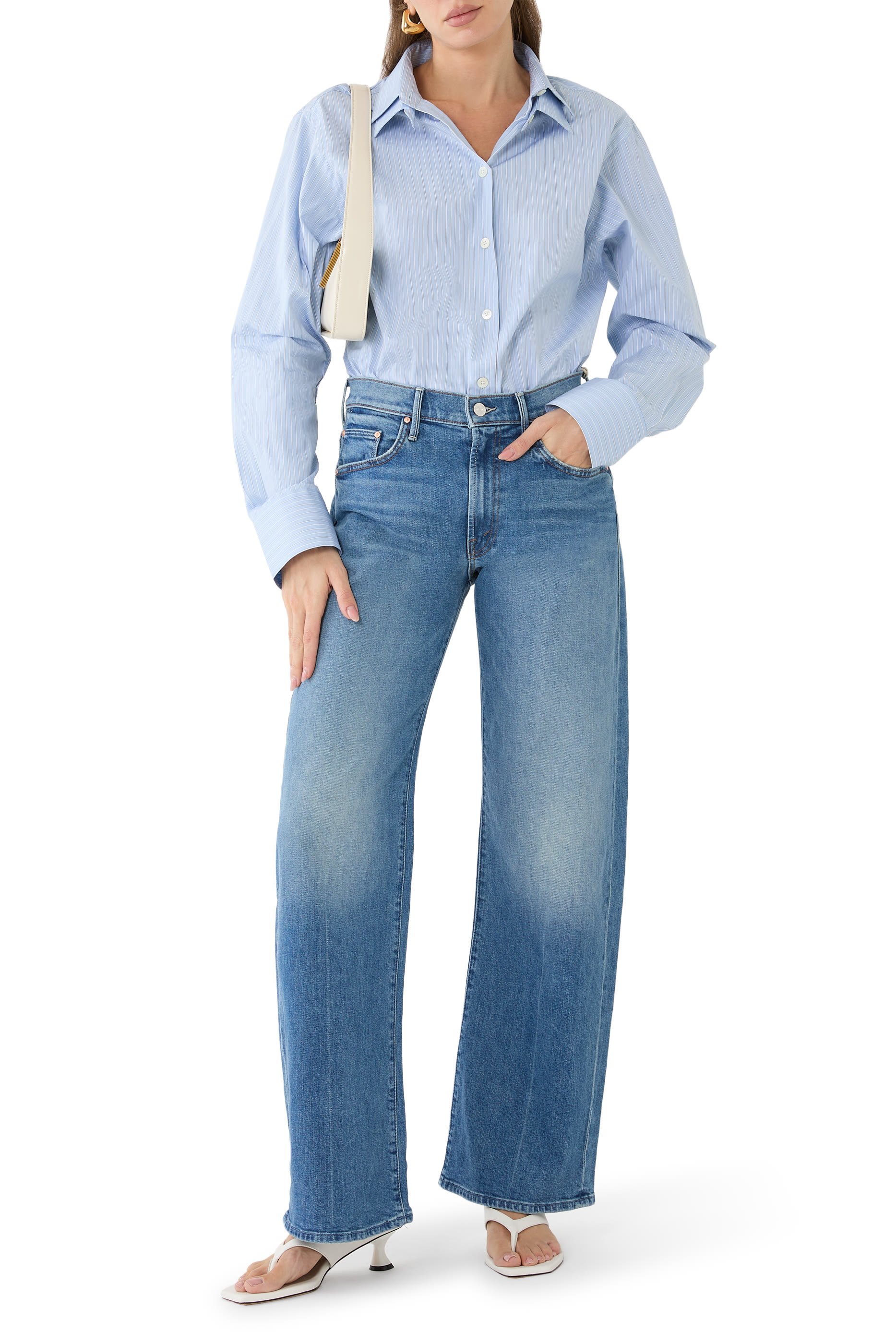 قميص بياقة مزدوجة