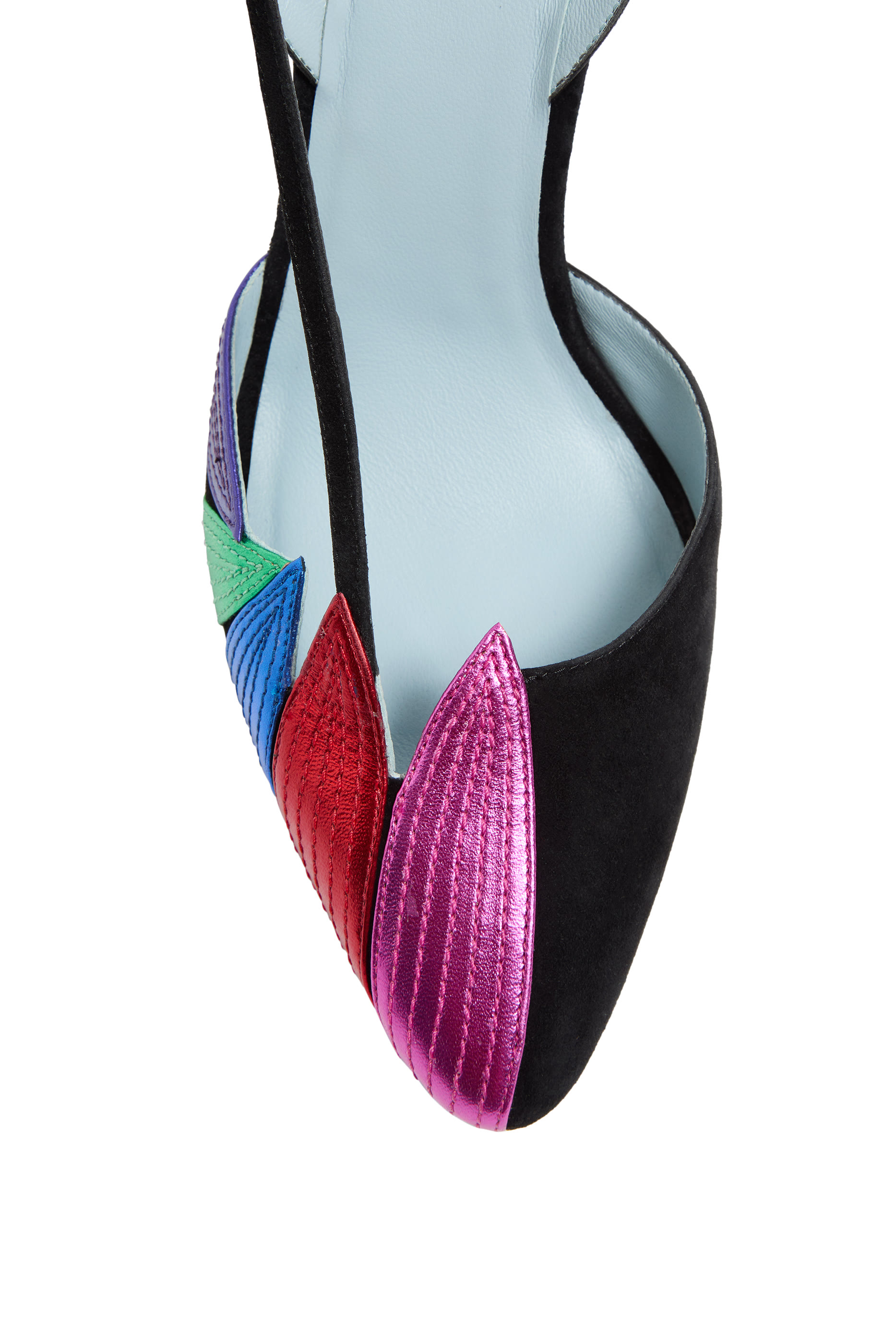 حذاء كلاسيكي شمواه 90 بسير خلفي وأجزاء بتصميم أوراق