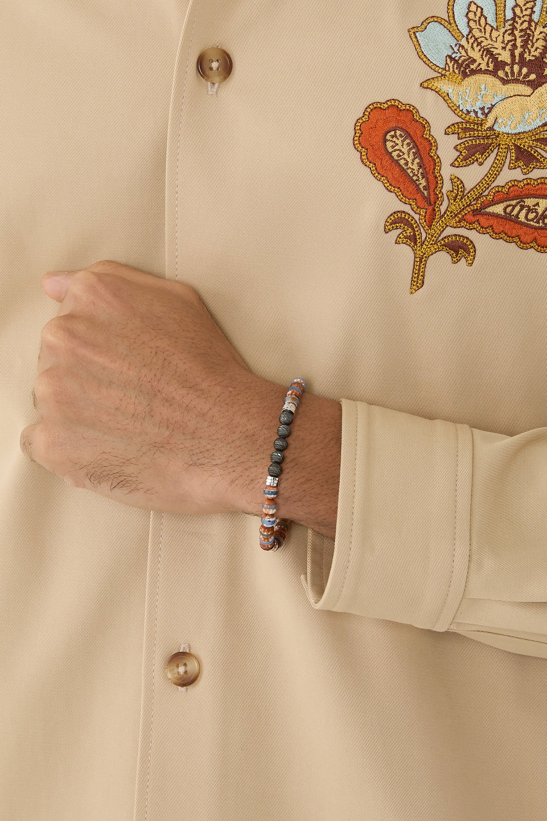 قلادة سلسلة كلاسيكية بحلقات مكعبة