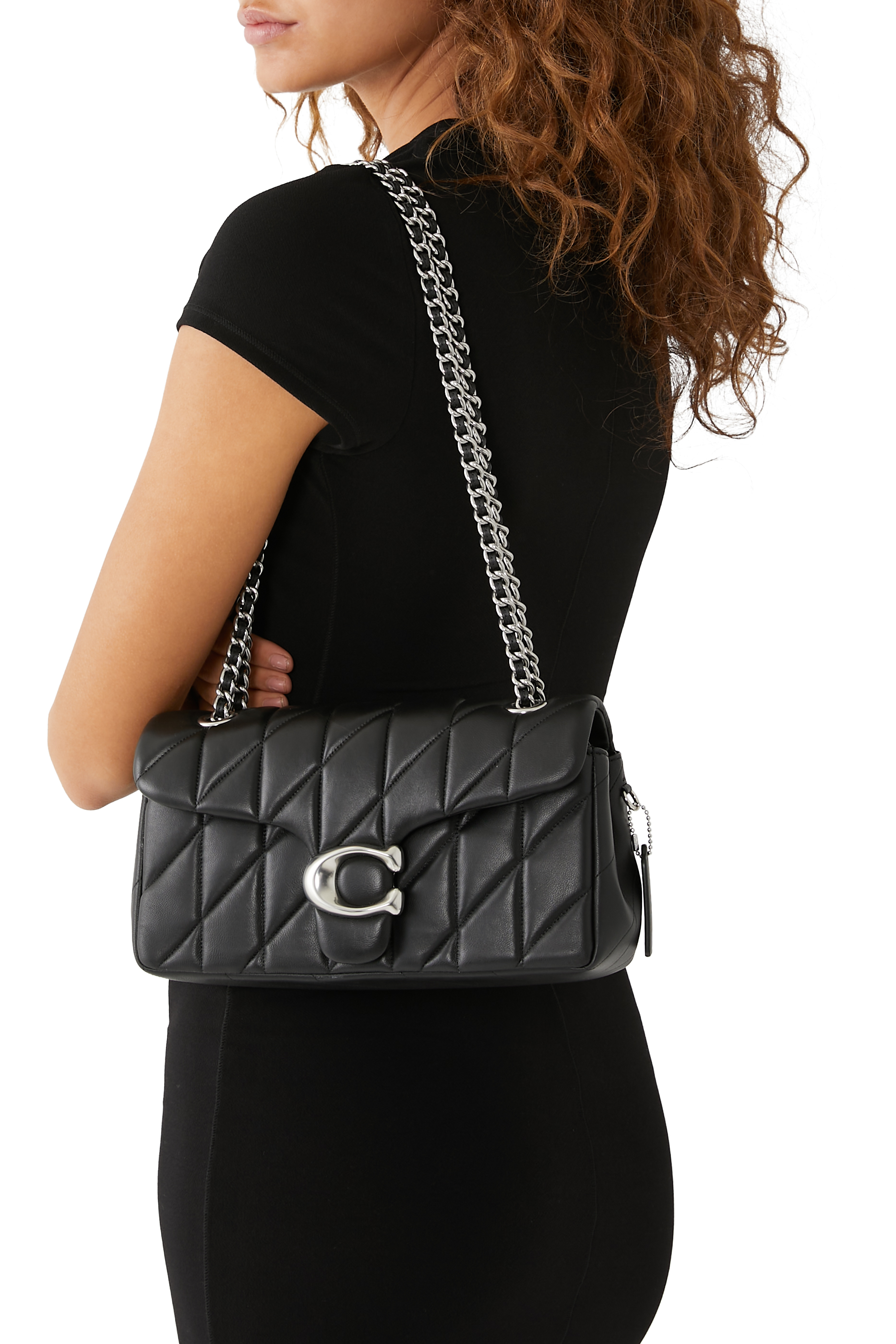 حقيبة كتف تابي 26 بتصميم مبطن