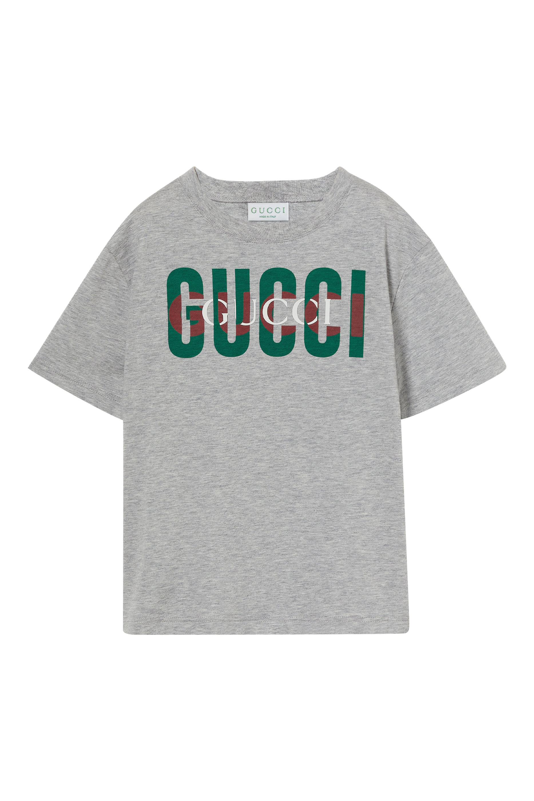 تيشيرت قطن بشعار الماركة للأطفال