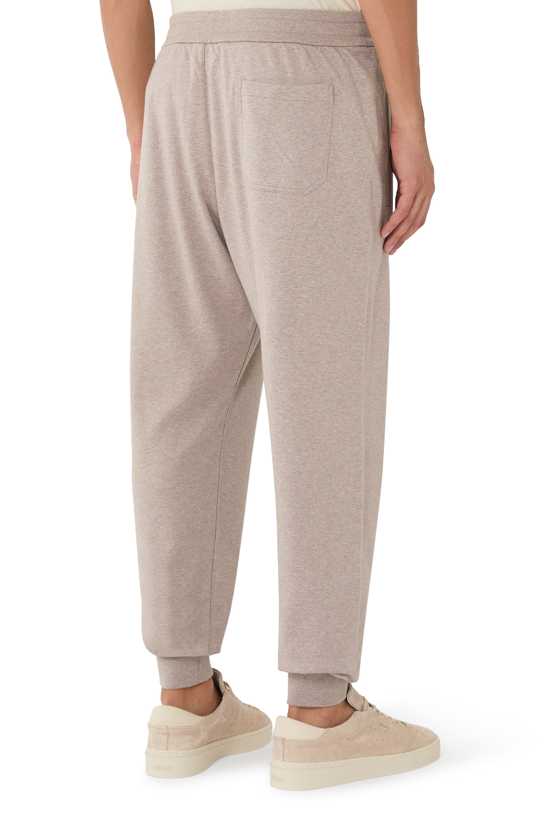 Stretch Cotton Piqué Sweatpants