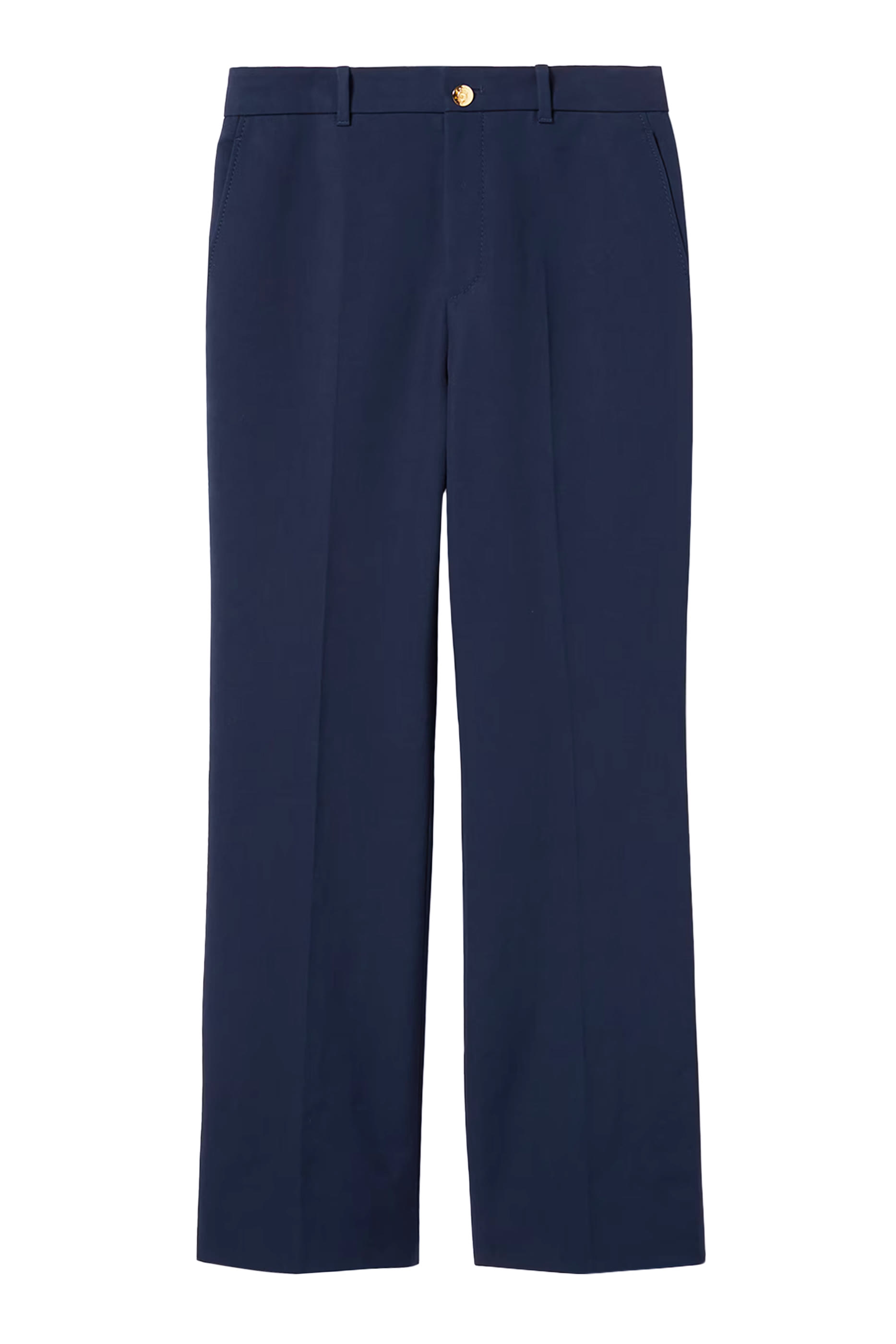 بنطال مطرز بشعار الماركة قطن