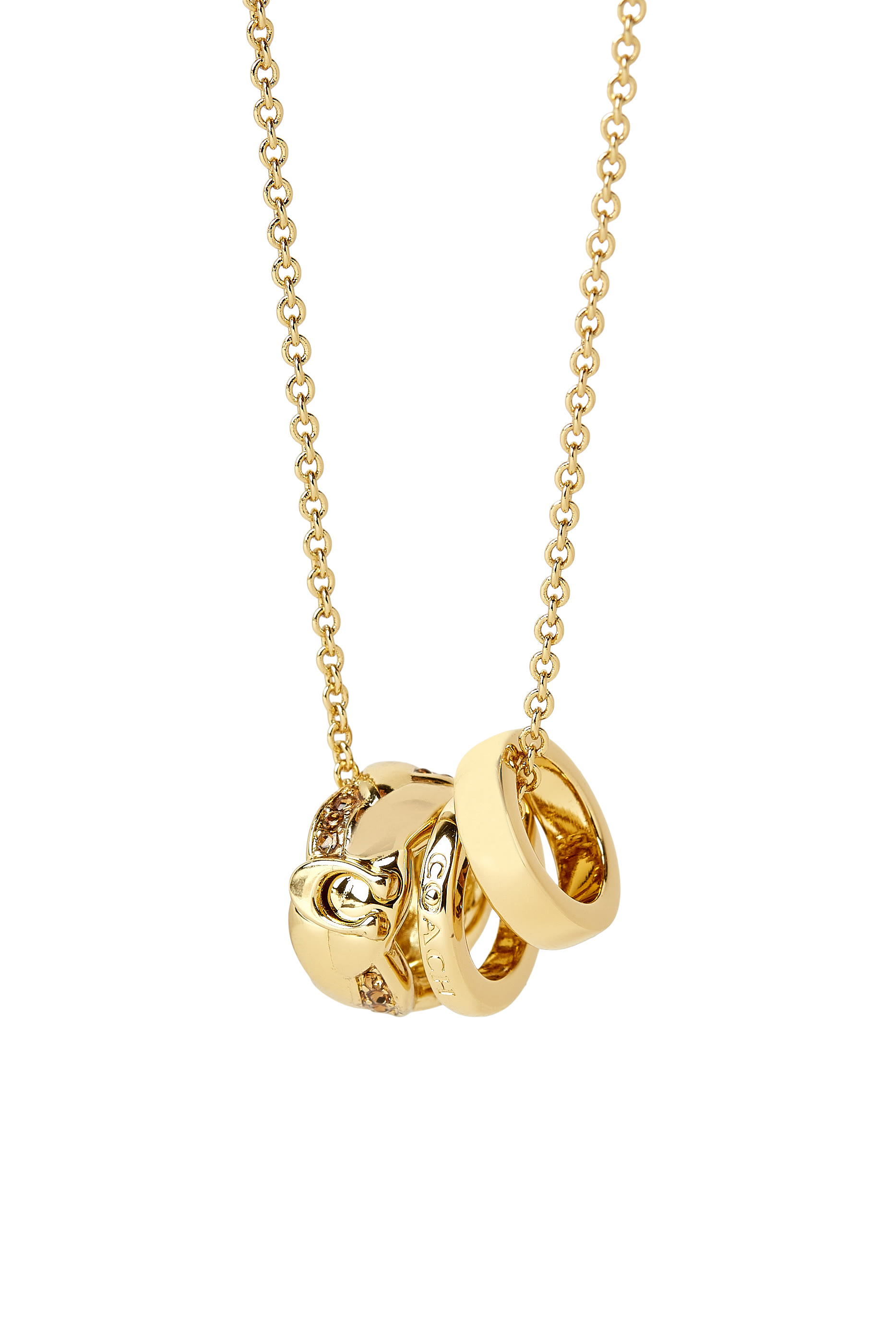 قلادة قصيرة بدلاية رونديل مجدولة