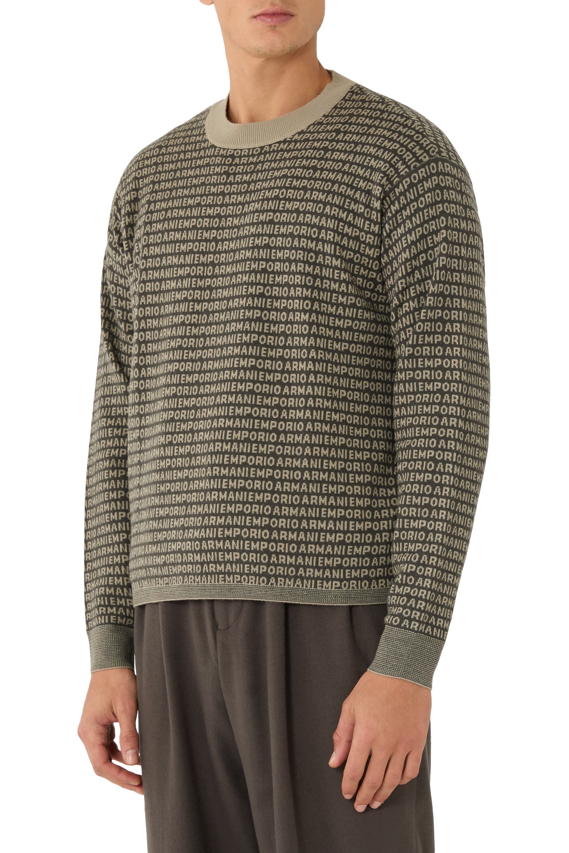  Virgin Wool Jumper With Signature Logo