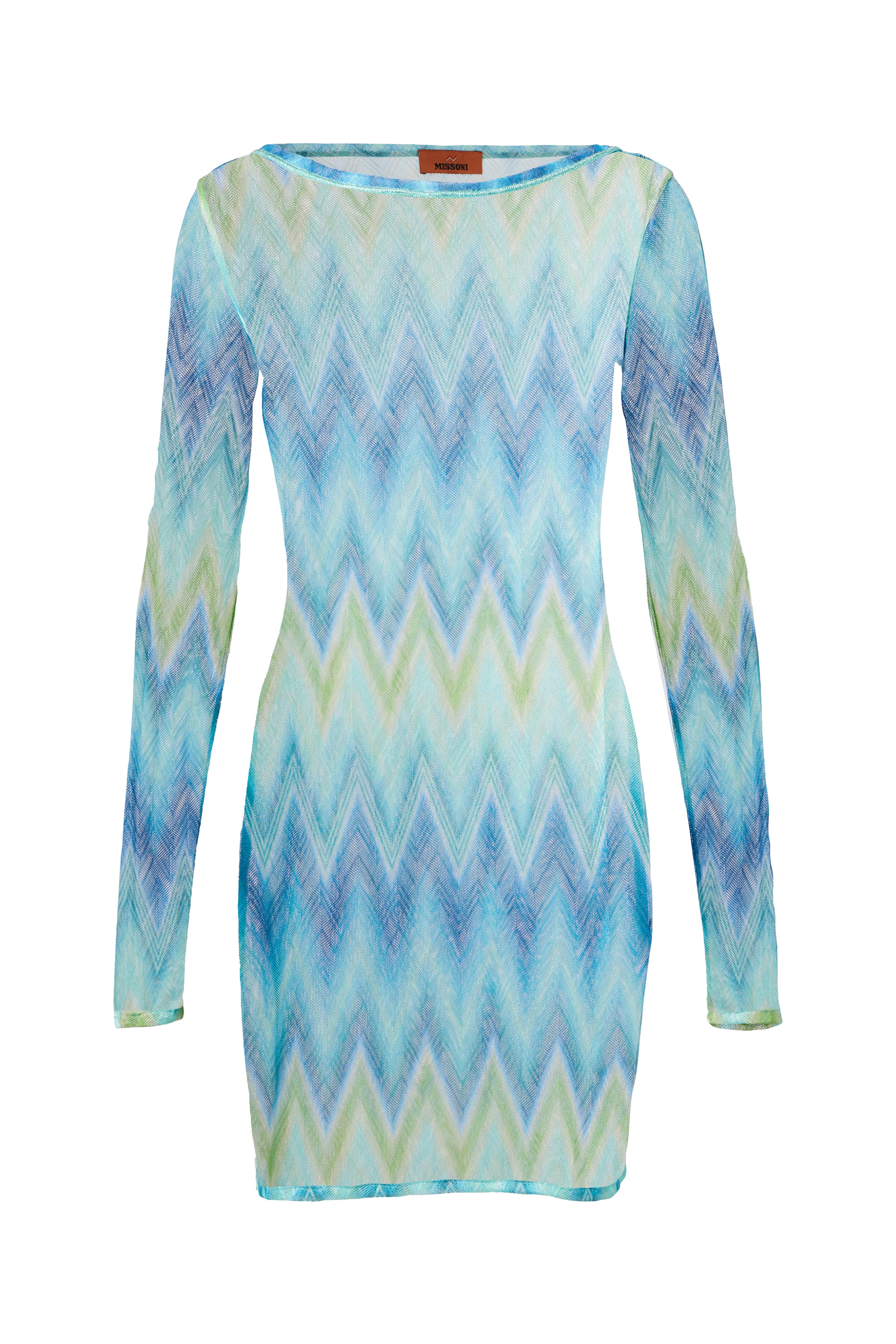 روب بأكمام طويلة وياقة قارب للإرتداء فوق ملابس السباحة