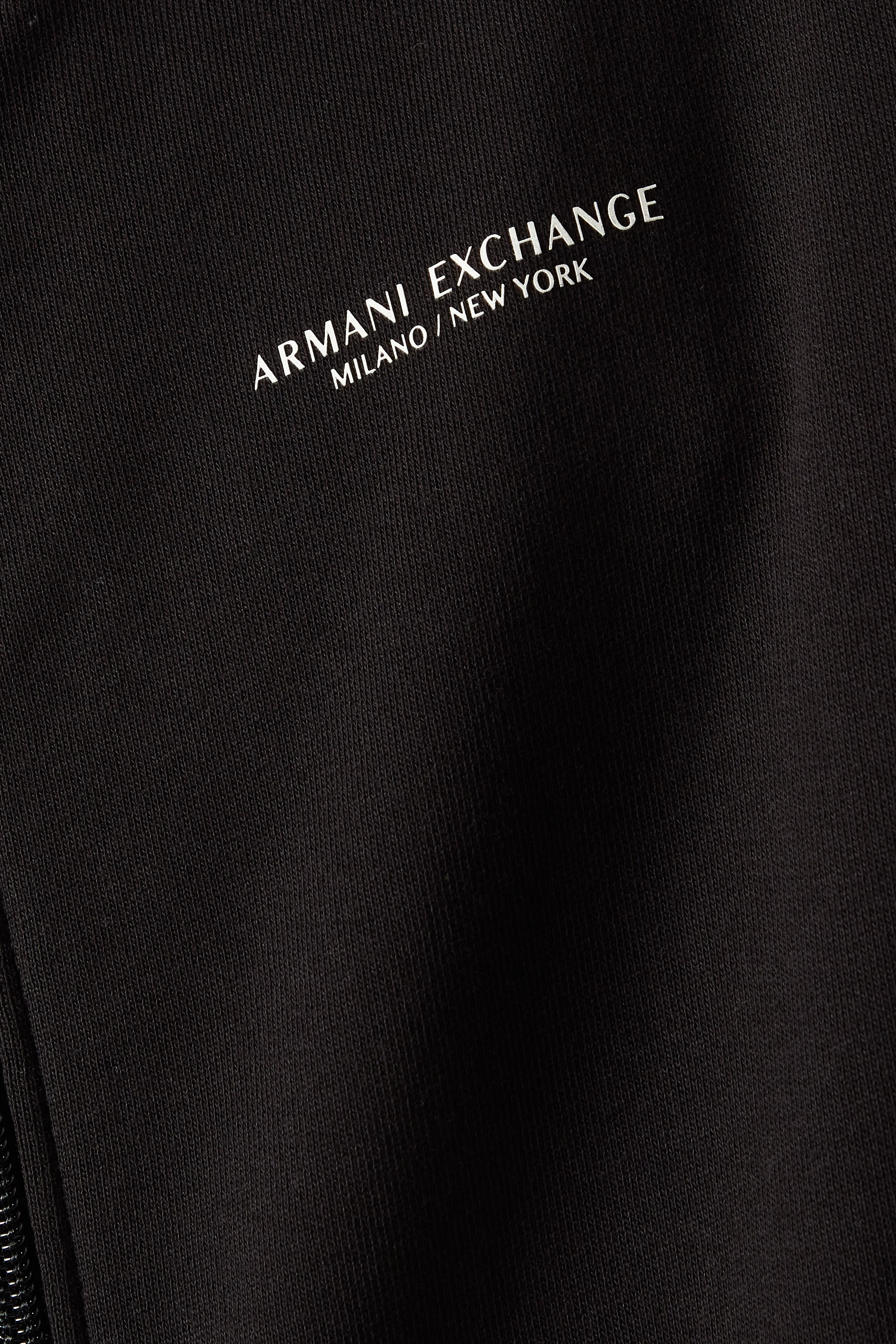 سويت شيرت بغطاء رأس قطن مطاطي بشعار الماركة