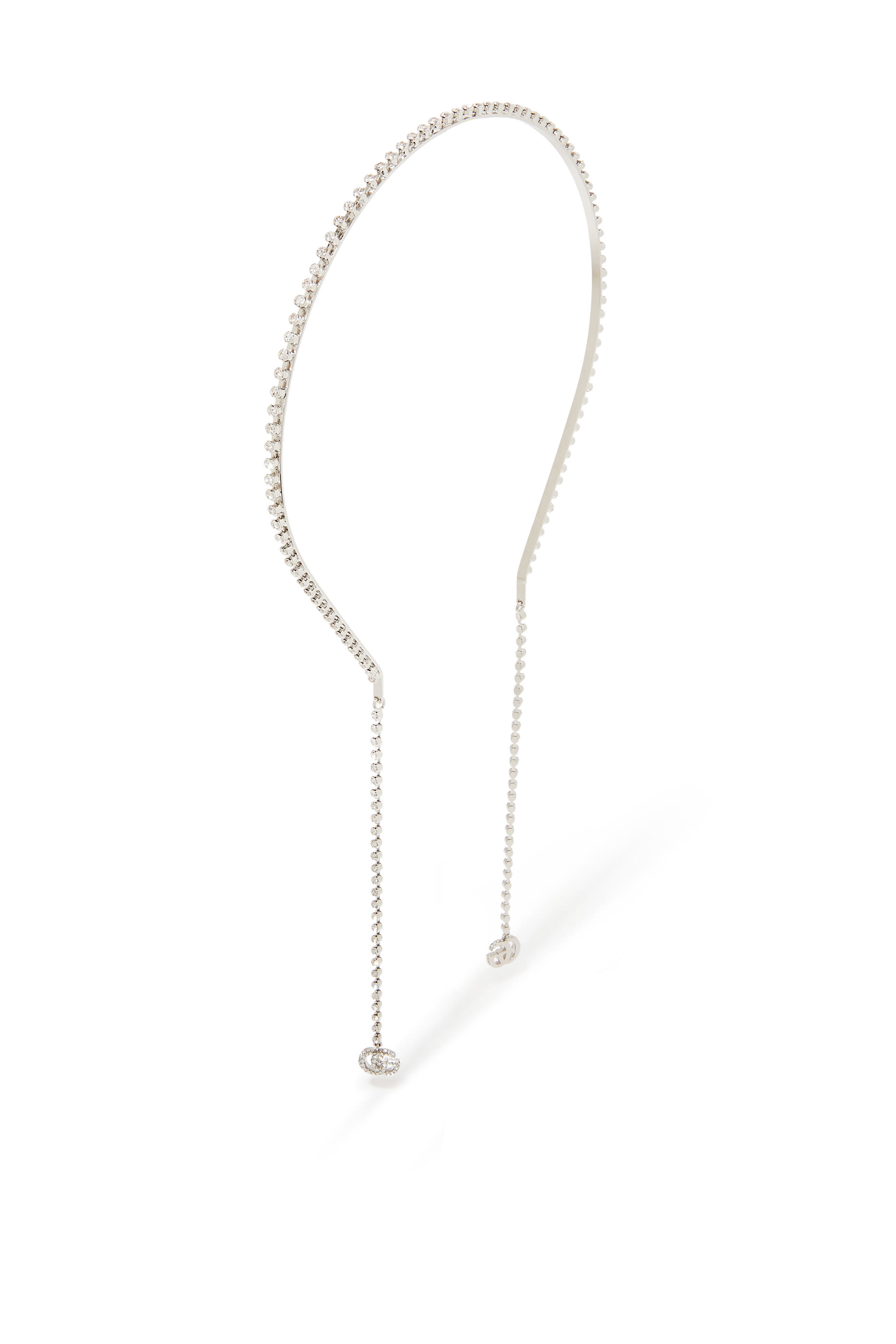 شريط شعر مزين بكريستالات وحرفي GG