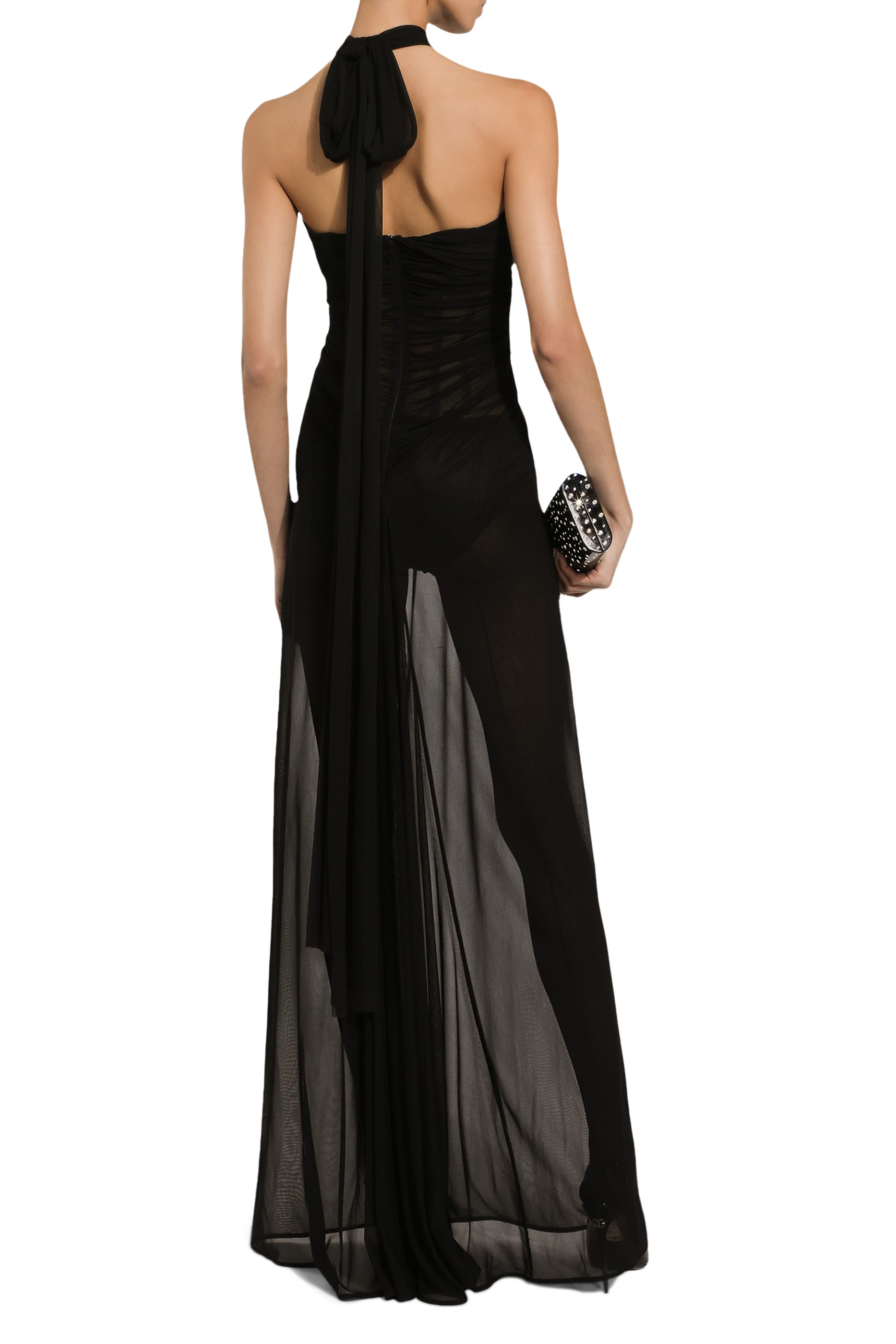 فستان طويل أورجانزين خفيف