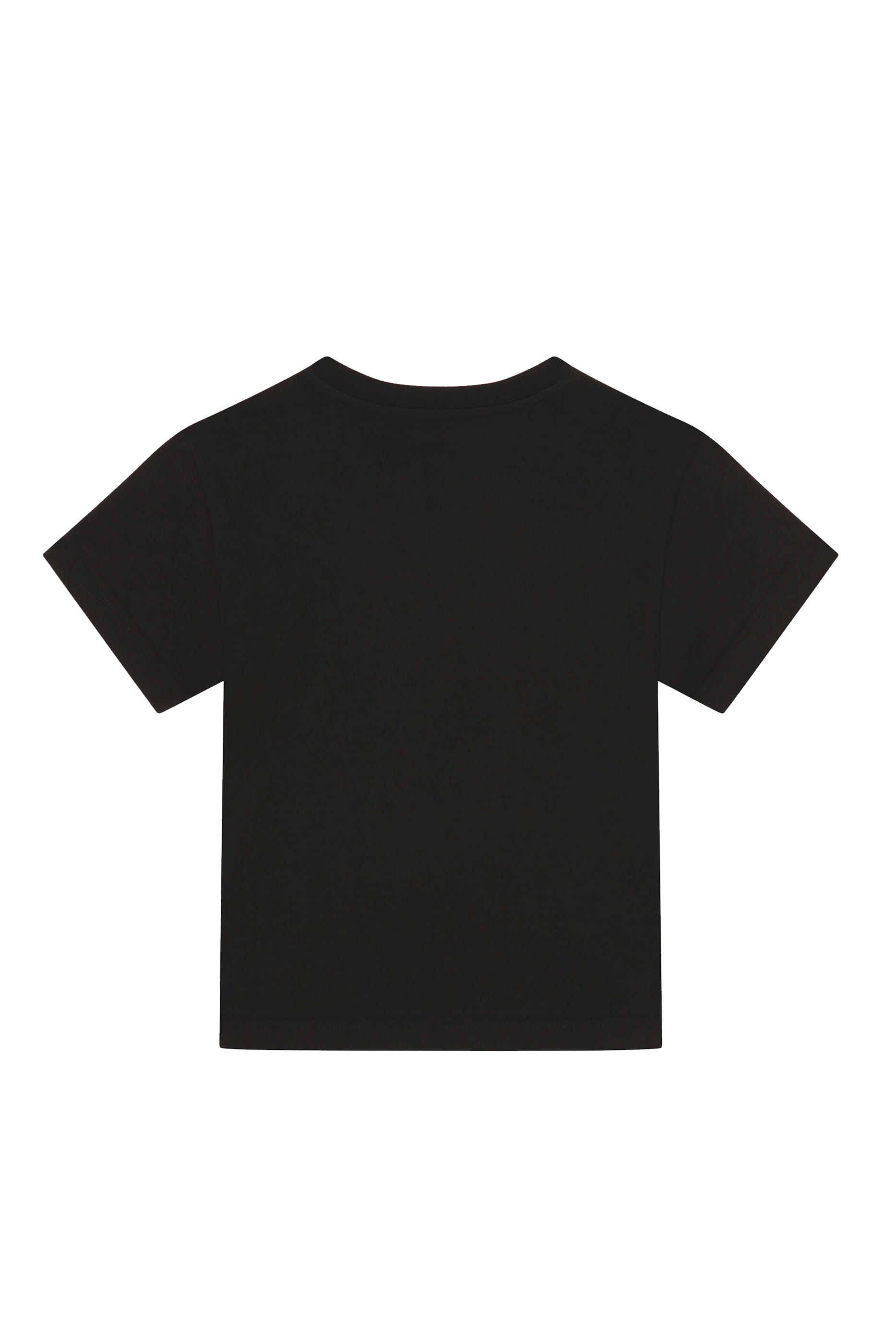 تيشيرت قطن للأطفال بنقشة شعار الماركة