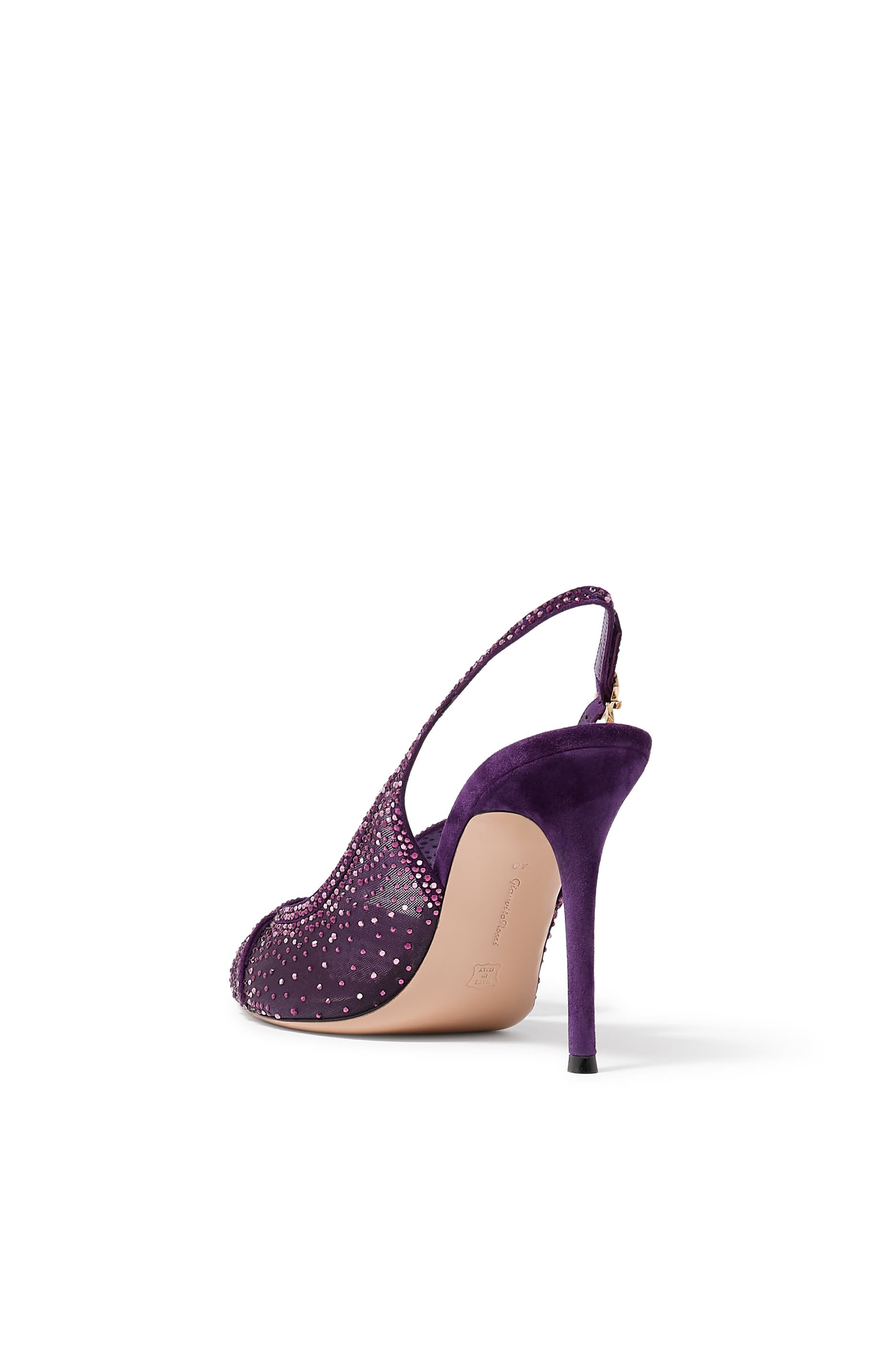 حذاء كلاسيكي 95 بسير خلفي مزين بفيونكة أورغانزا شمواه