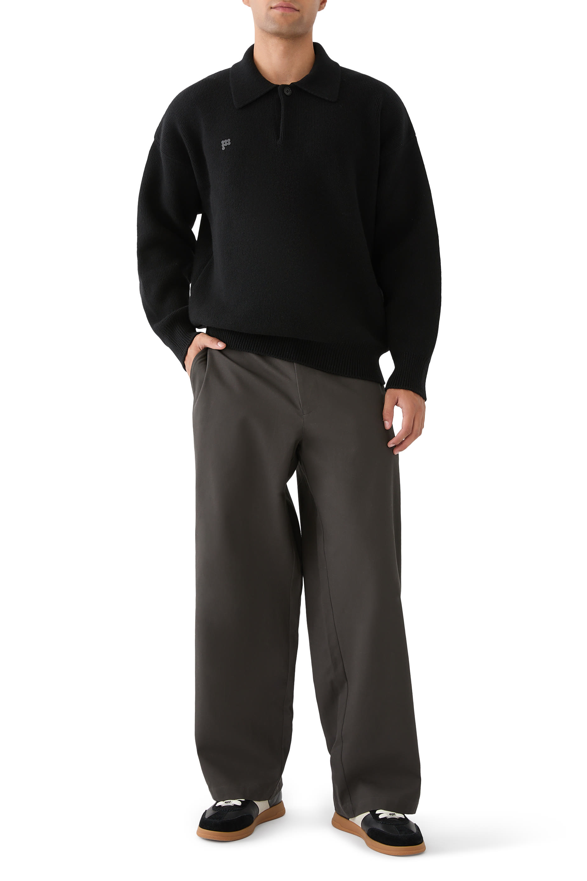 كنزة بولو كشمير معاد تدويره دي أن أي