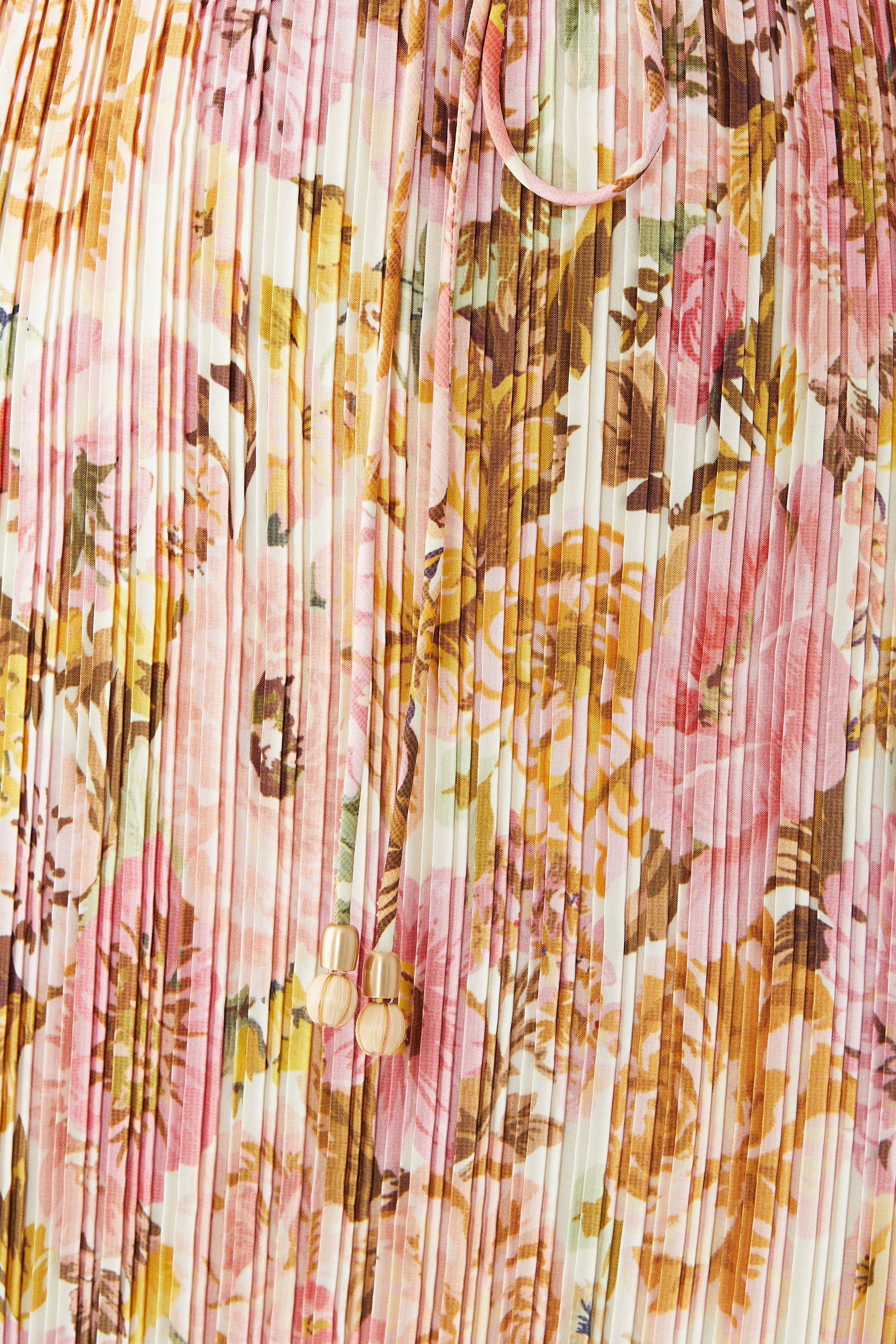 فستان جولدن سهل الإرتداء بطيات