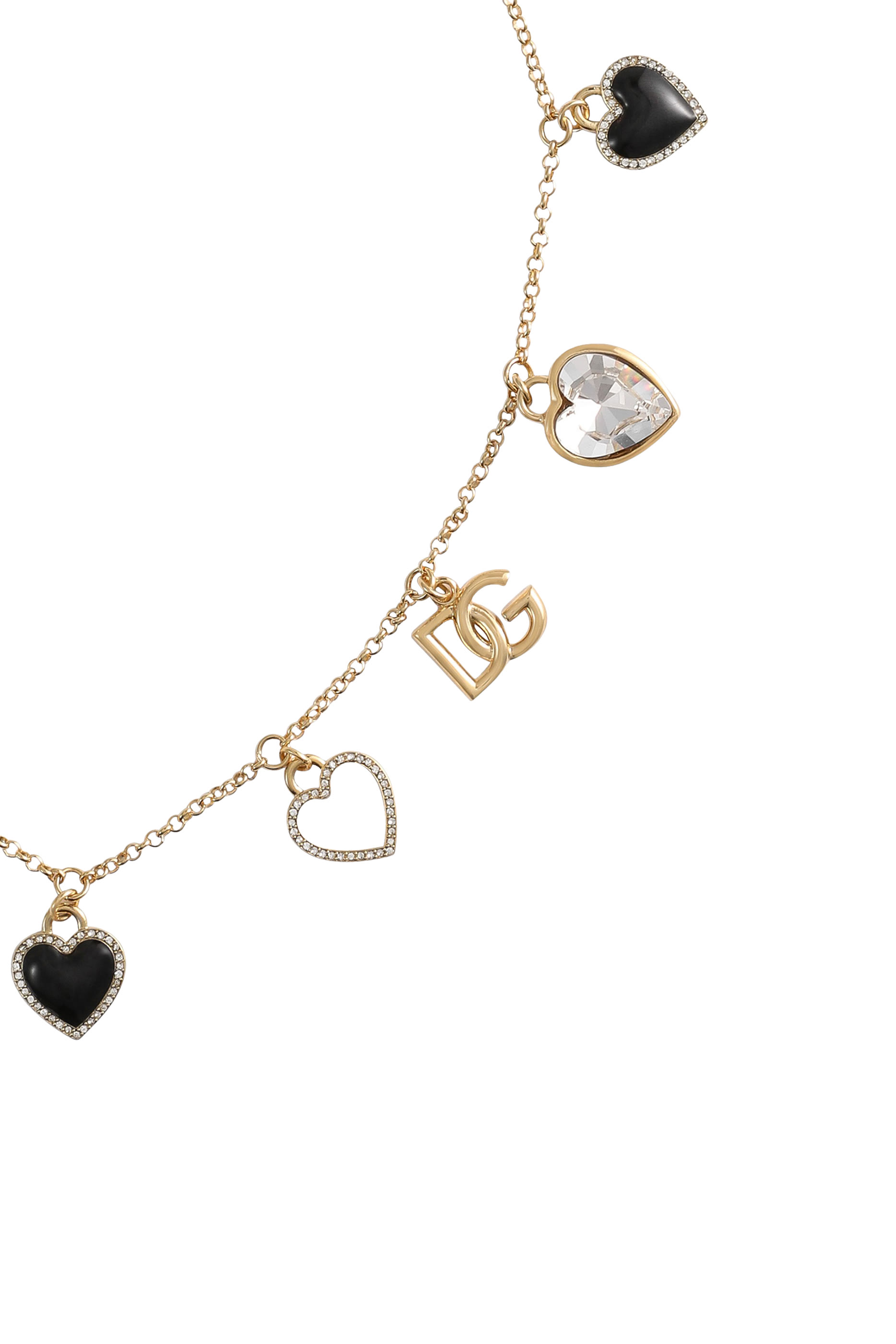 قلادة بحلية بتصميم قلب