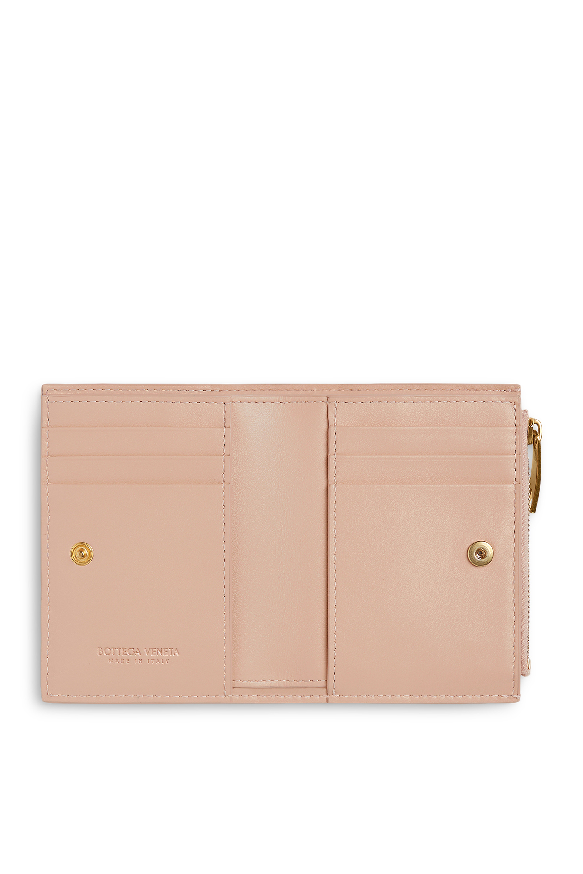 محفظة كاسيت صغيرة ثنائية الطي بسحاب