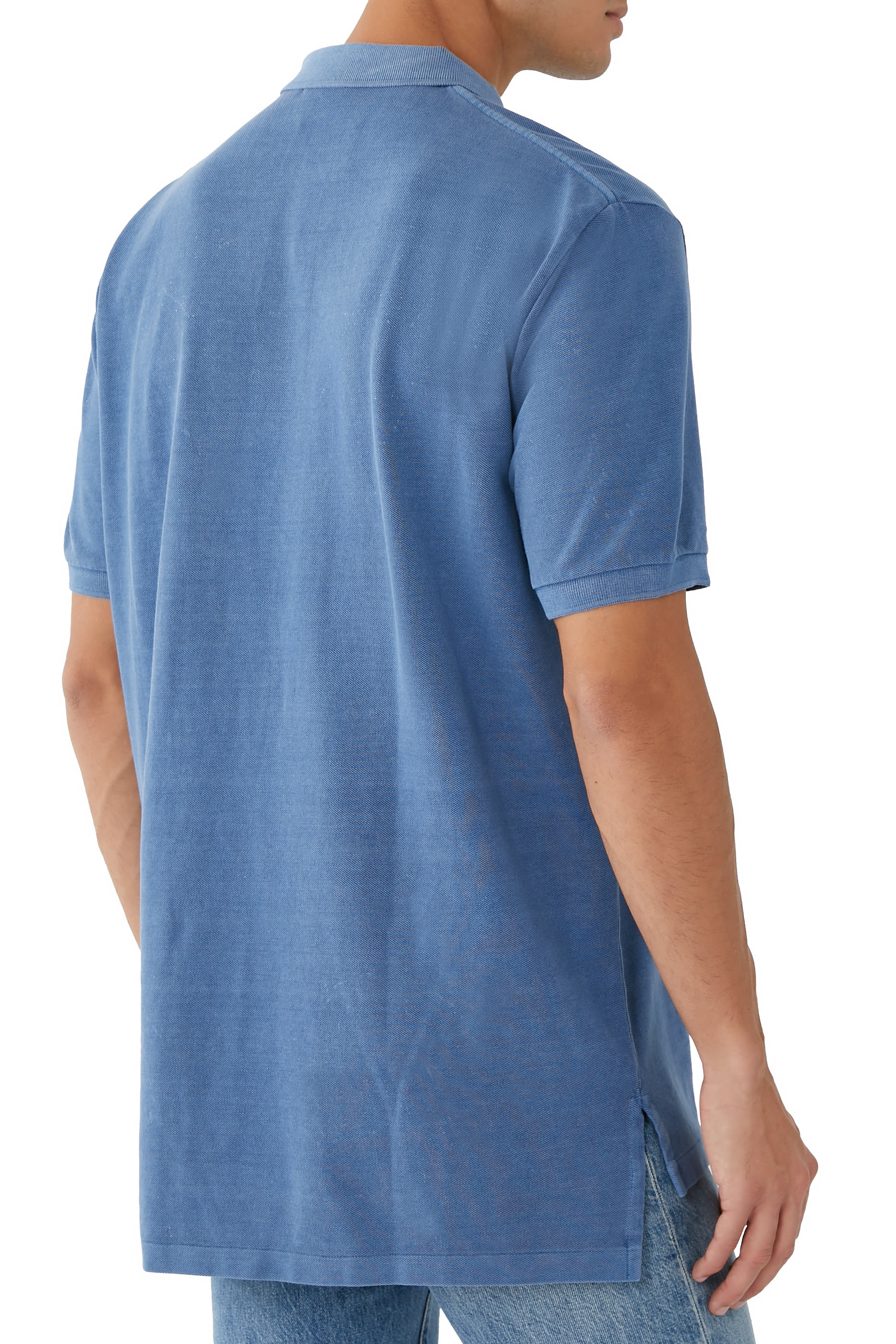 قميص بولو مطرز بشعار الماركة