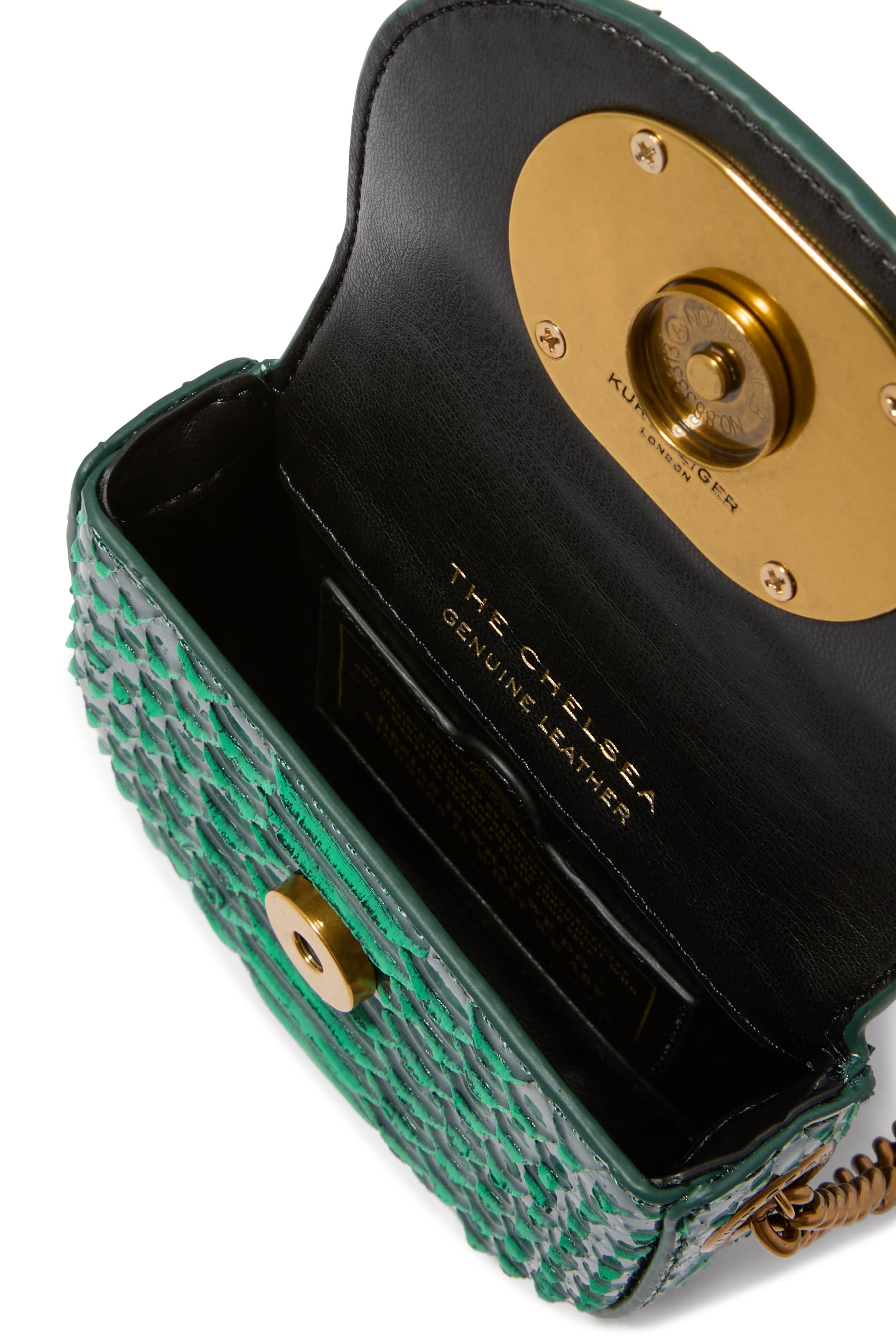 حقيبة كروس بودي تشيلسي صغيرة بحلية شعار الماركة