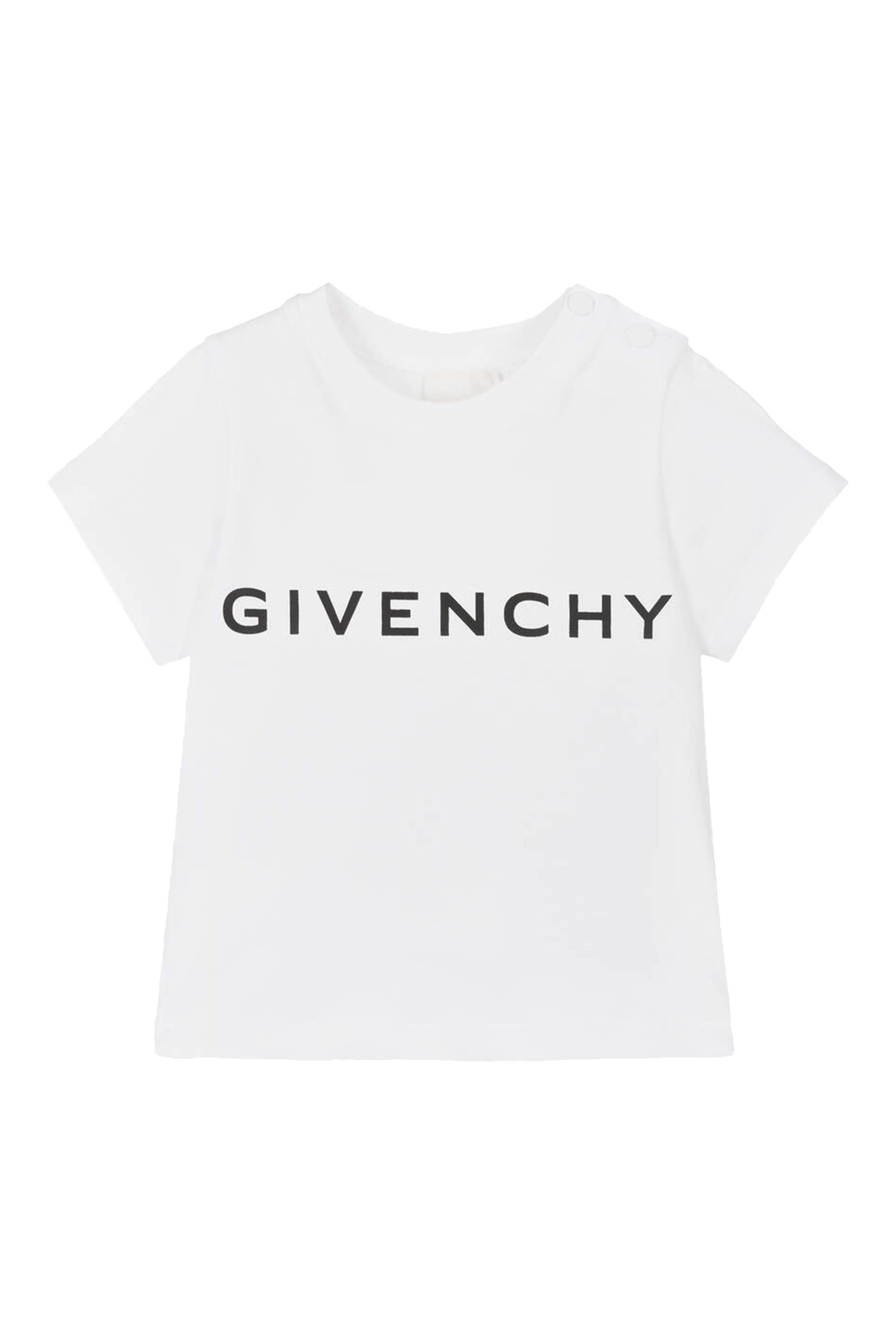 تيشيرت للأطفال بأكمام قصيرة وطبعات شعار الماركة