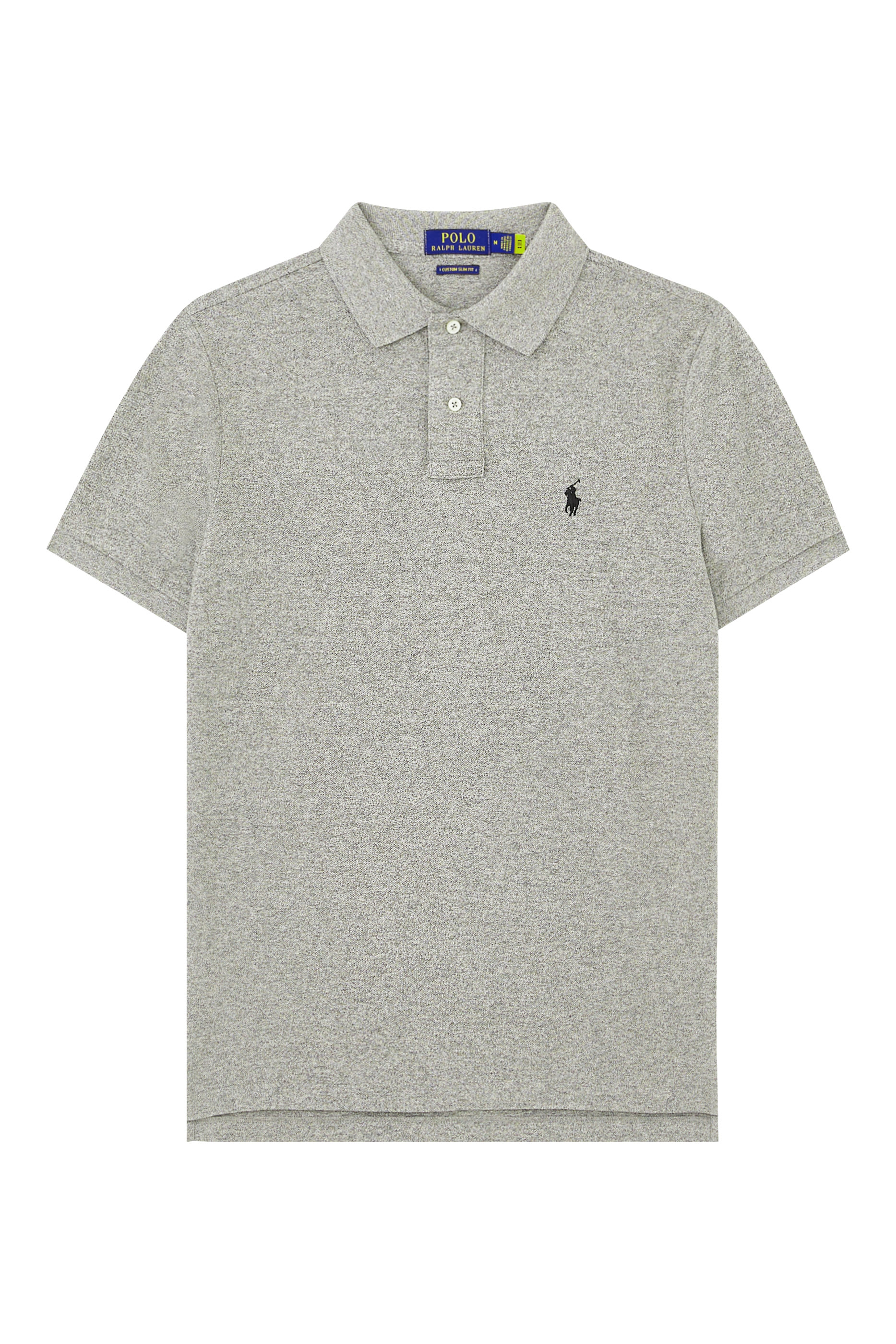 قميص بقصة ضيقة بشعار الماركة