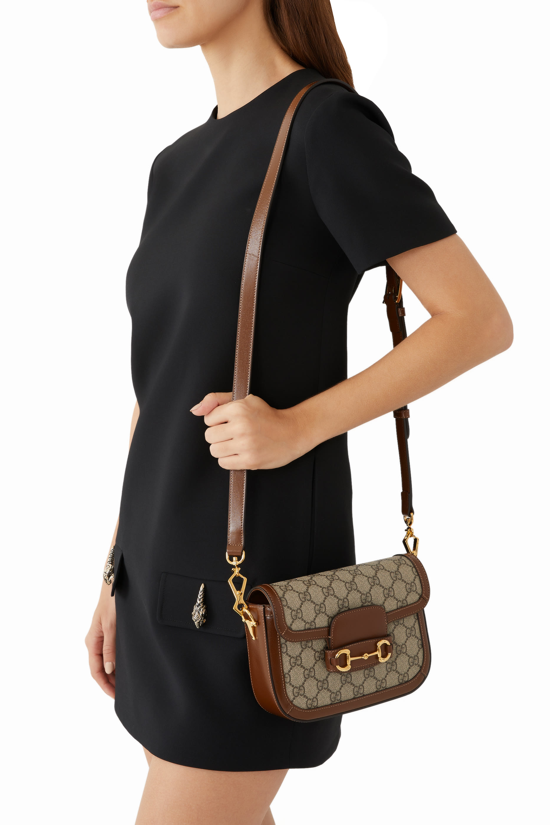 حقيبة ميني 1955 بحلية لجام الحصان