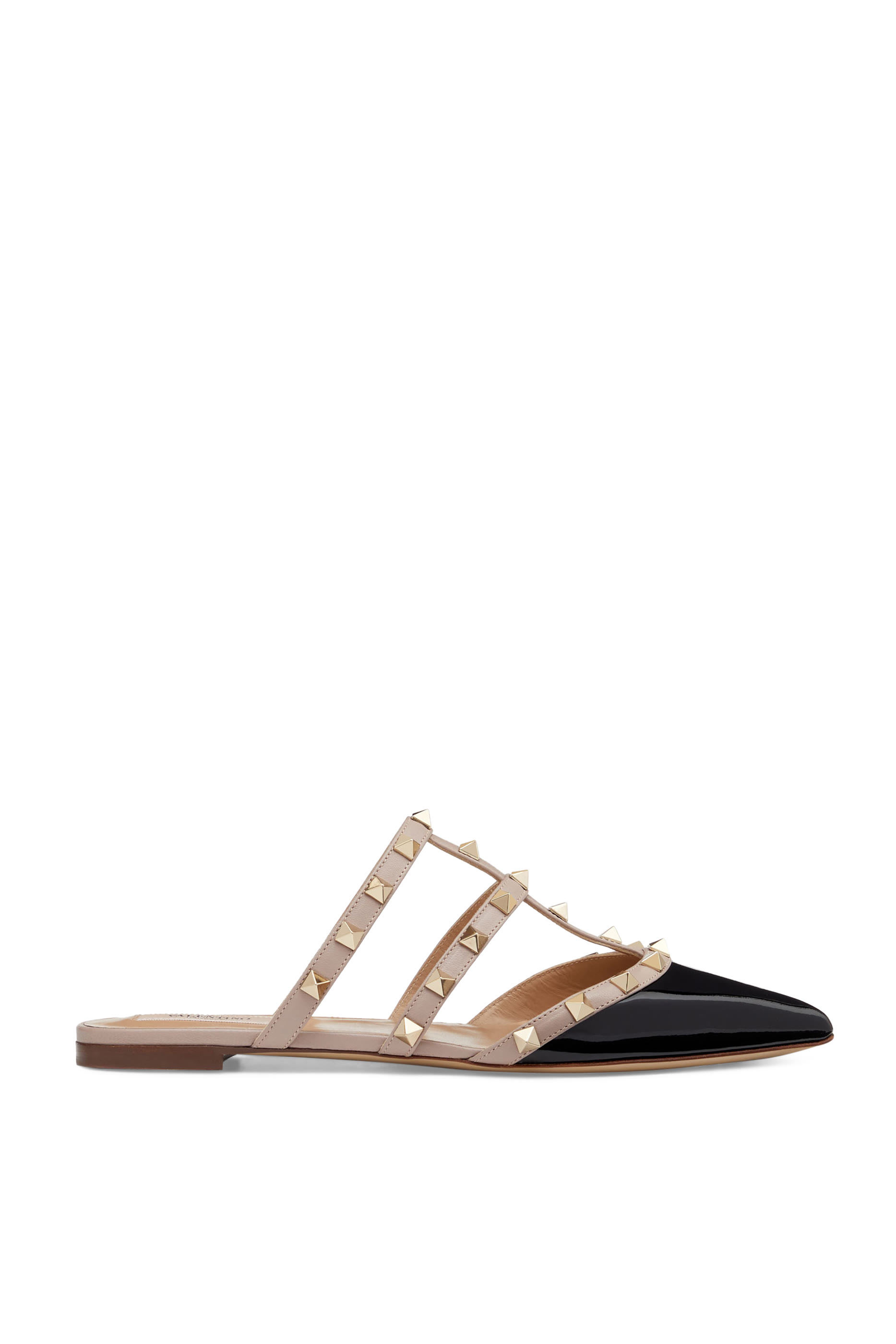 حذاء مفتوح من الخلف فالنتينو جارافاني بسيور وحلي هرمية