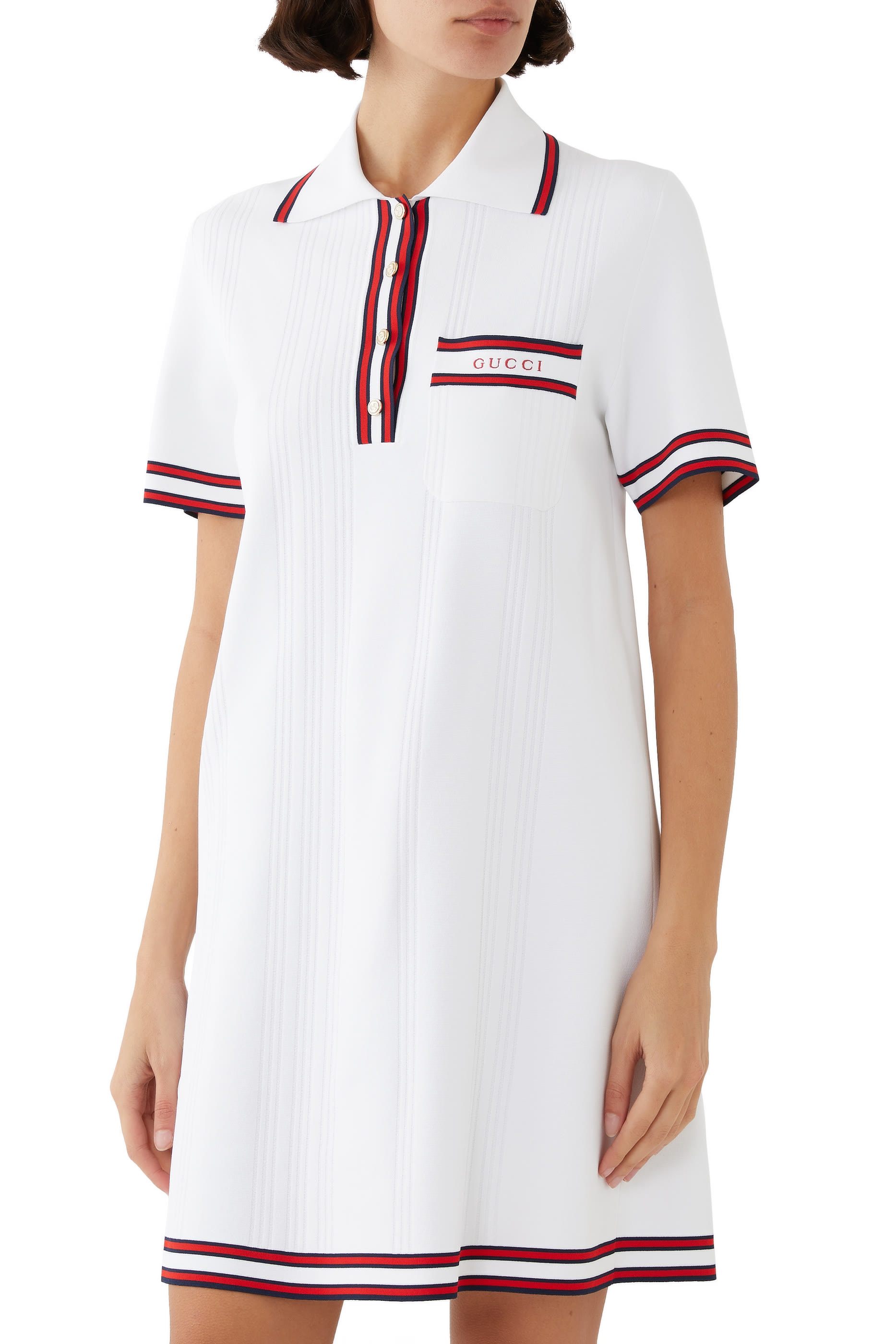 فستان بولو فيسكوز مطاطي