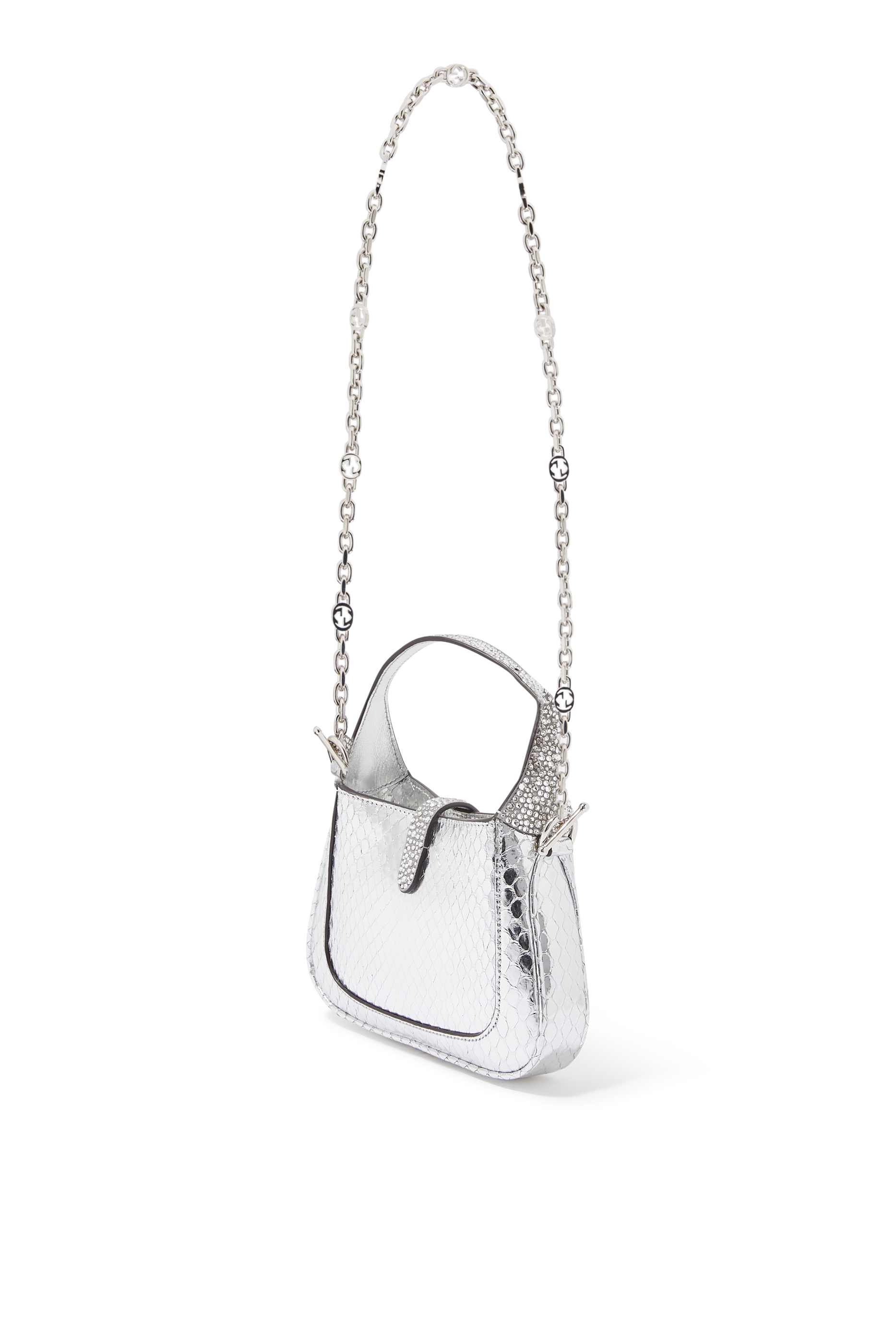 حقيبة جاكي 1961 صغيرة بنقشة جلد السحلية