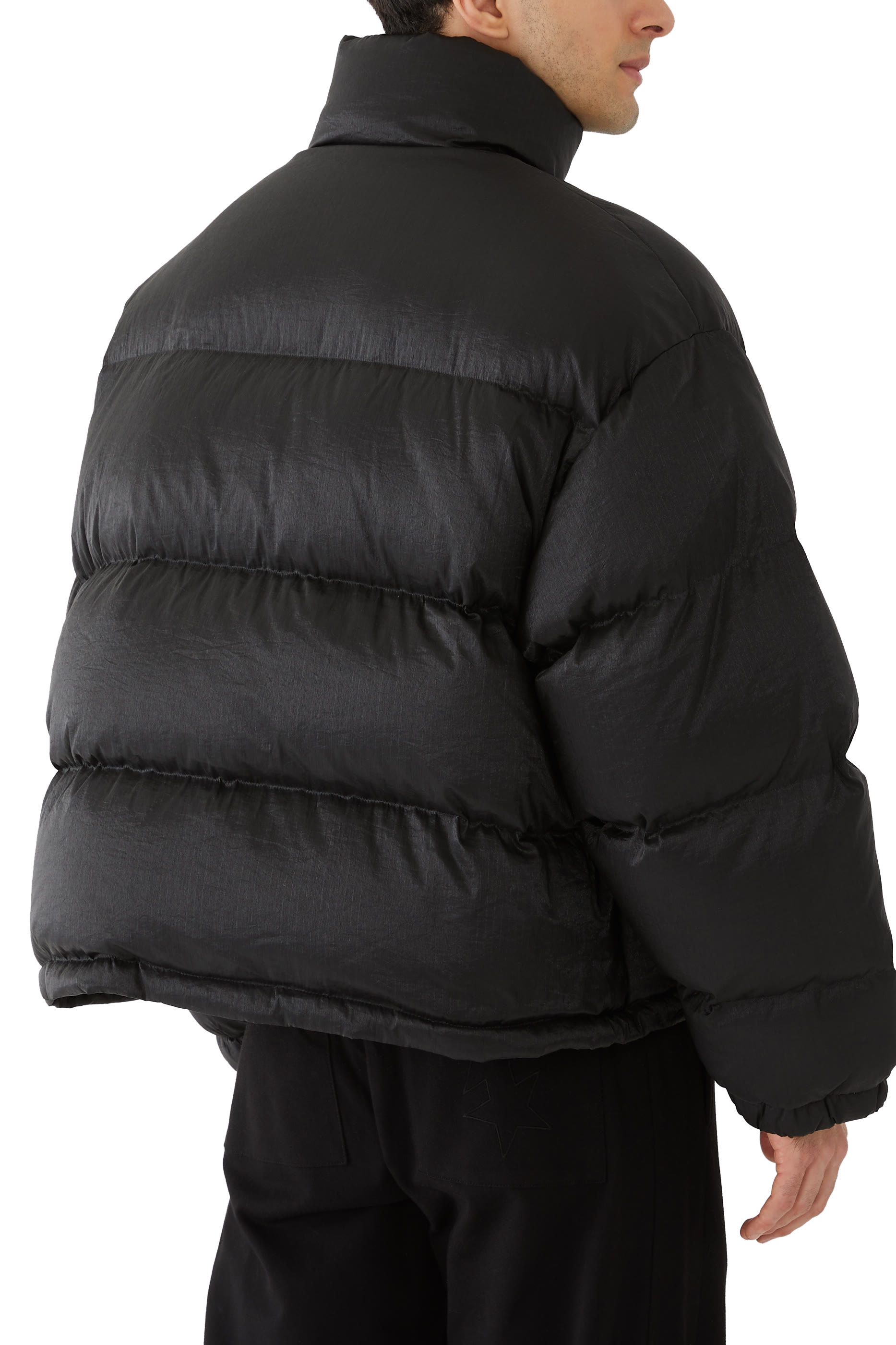 جاكيت منفوخ قصير ريبستوب نايلون