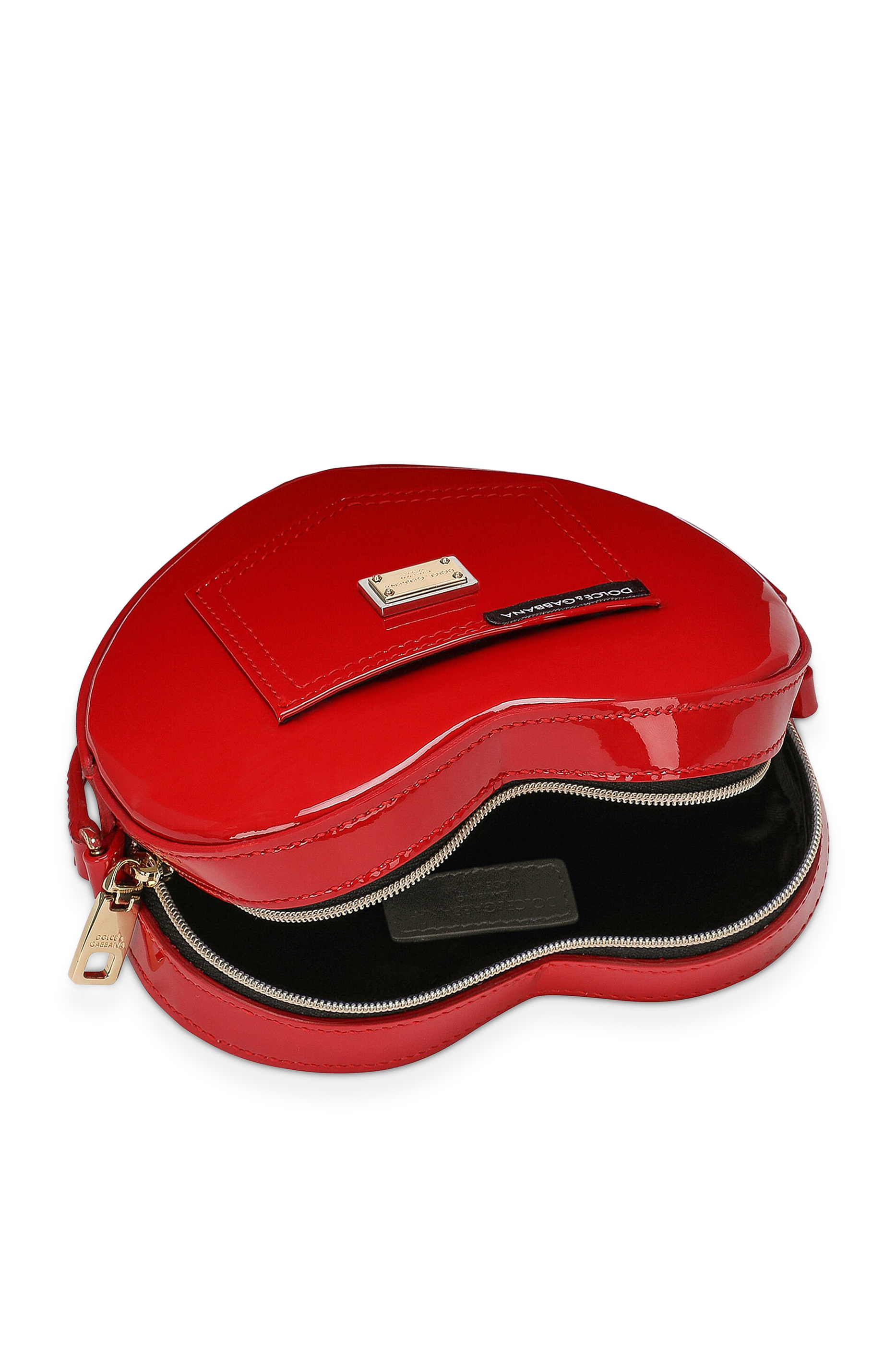 حقيبة للأطفال بتصميم قلب جلد لامع