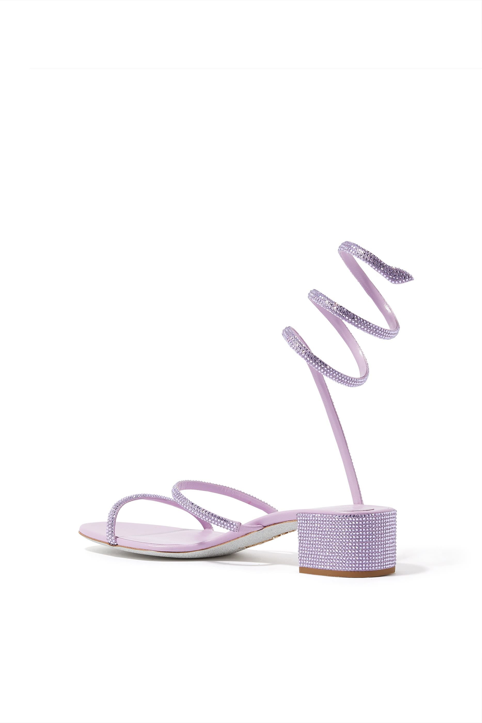 صندل 40 ستان مرصع بتصميم ملفوف حول القدم