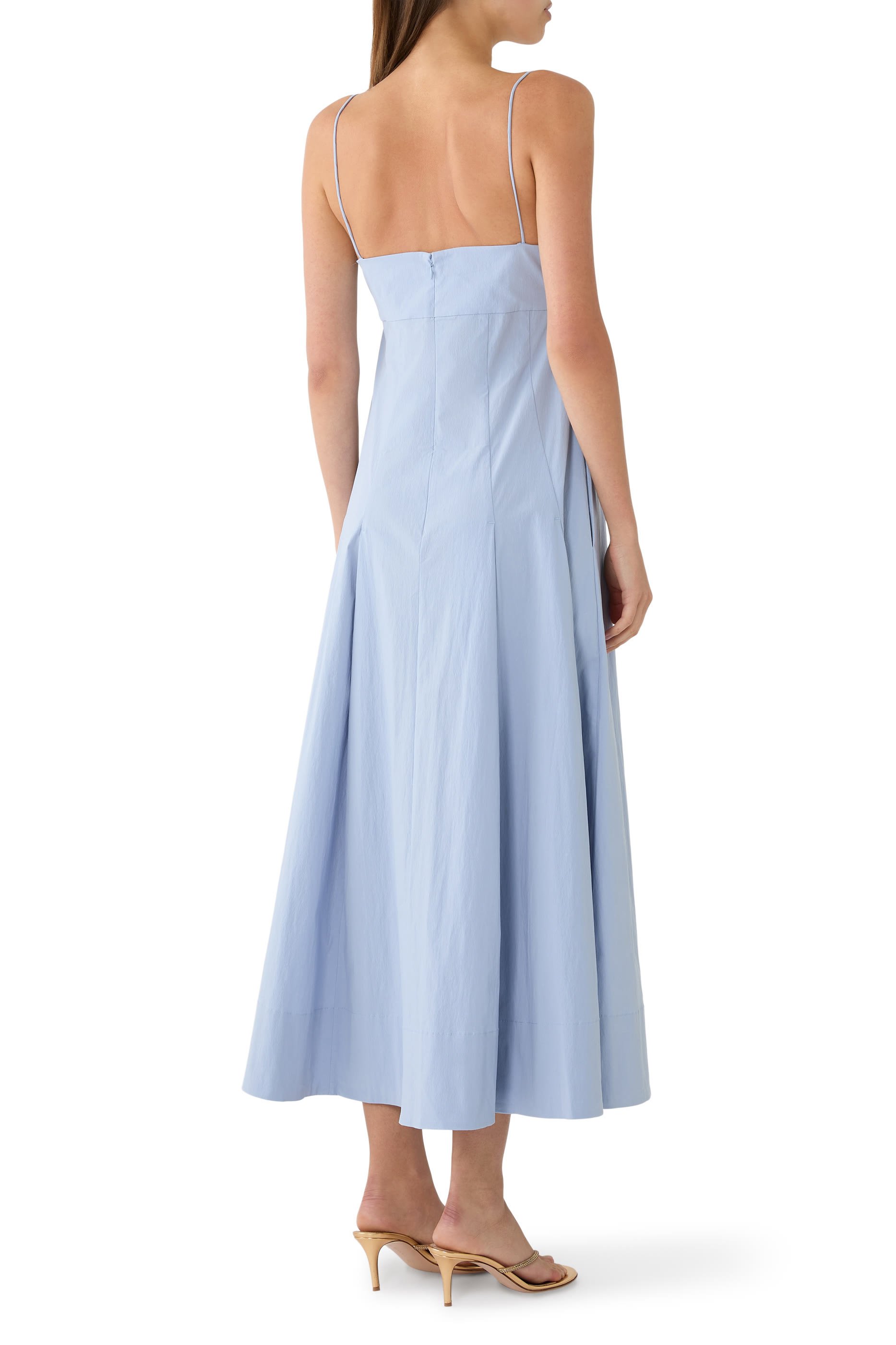 فستان ايفرداي بطيات قطن