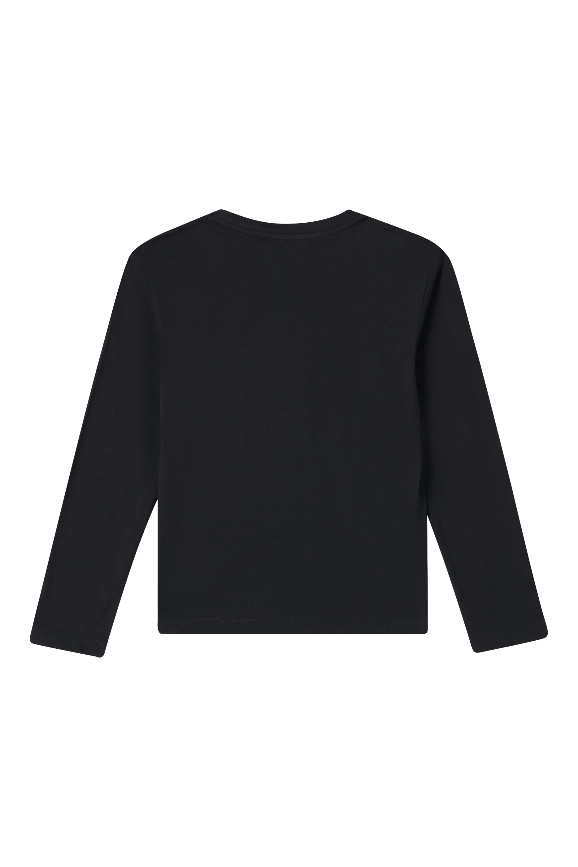 تيشيرت قطن بشعار الماركة لامع للأطفال