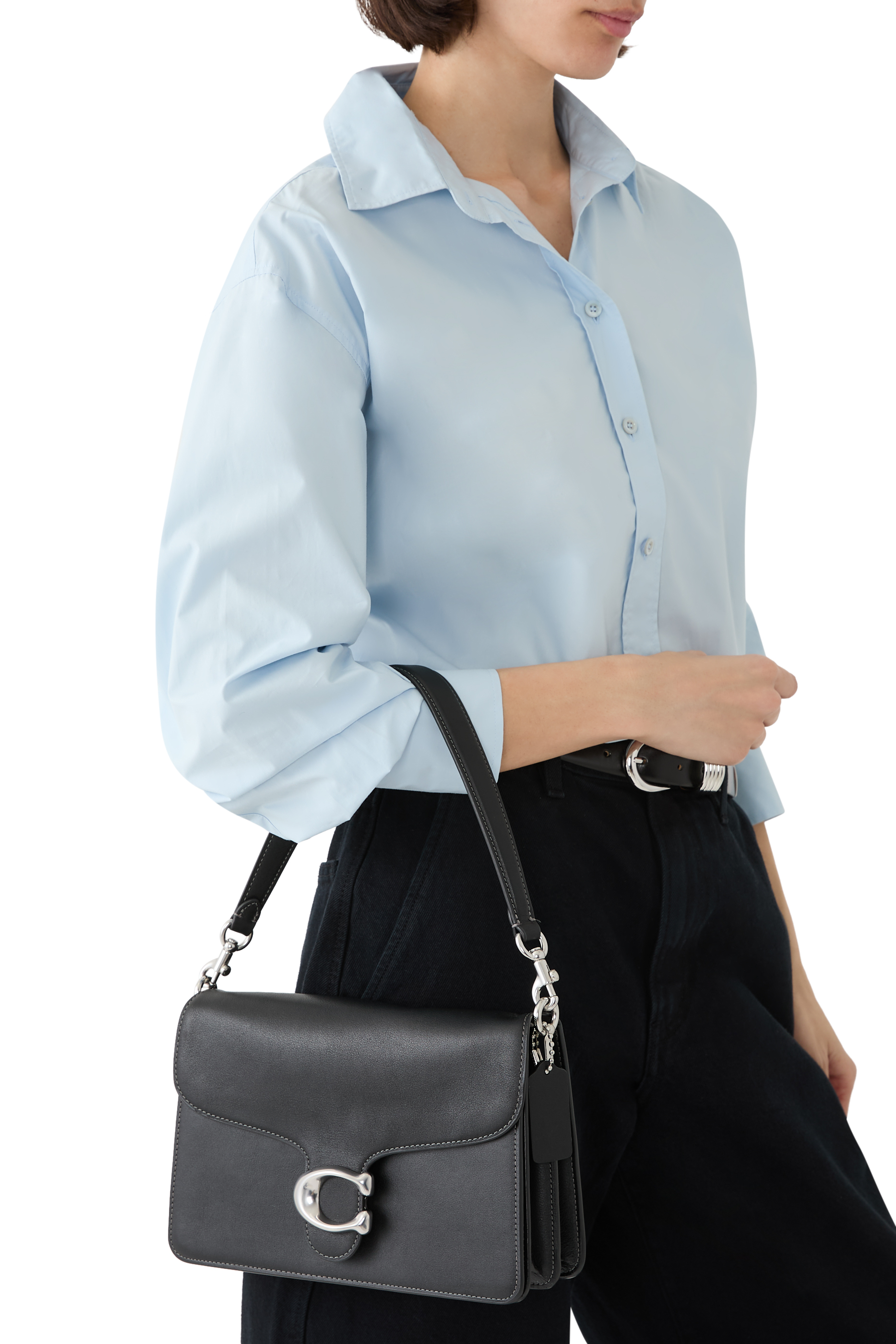 حقيبة كتف تابي بسلسلة