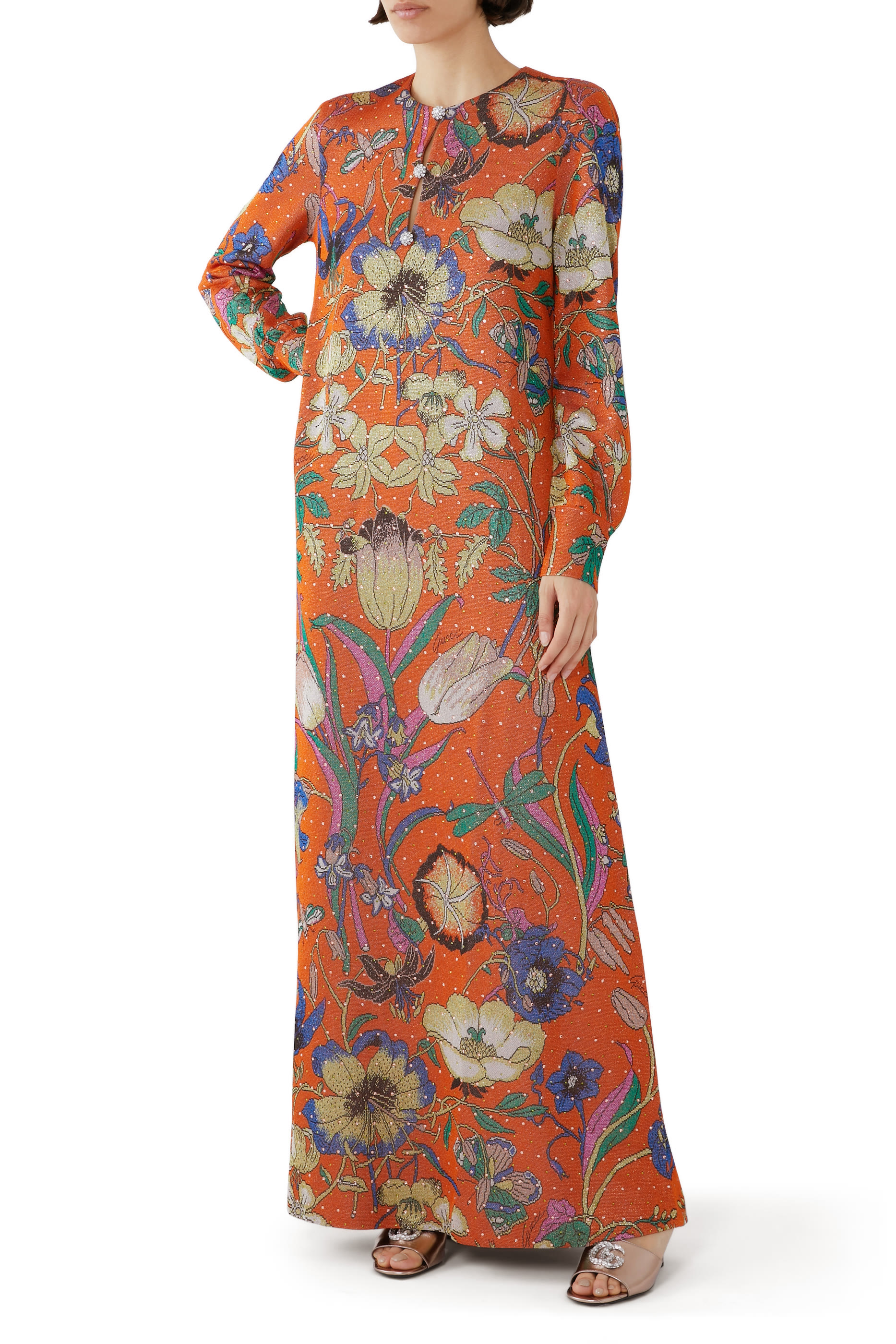 فستان بنقشة زهور