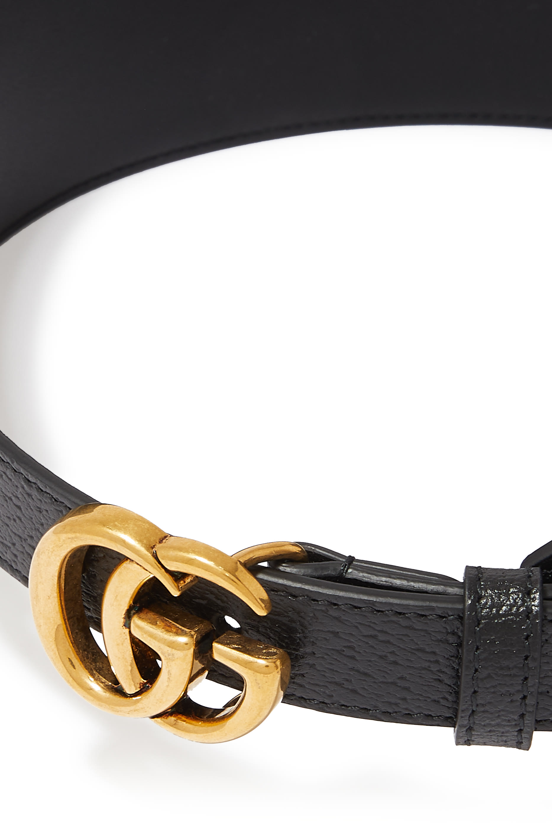 حزام مارمونت عريض بنقشة حروف شعار الماركة