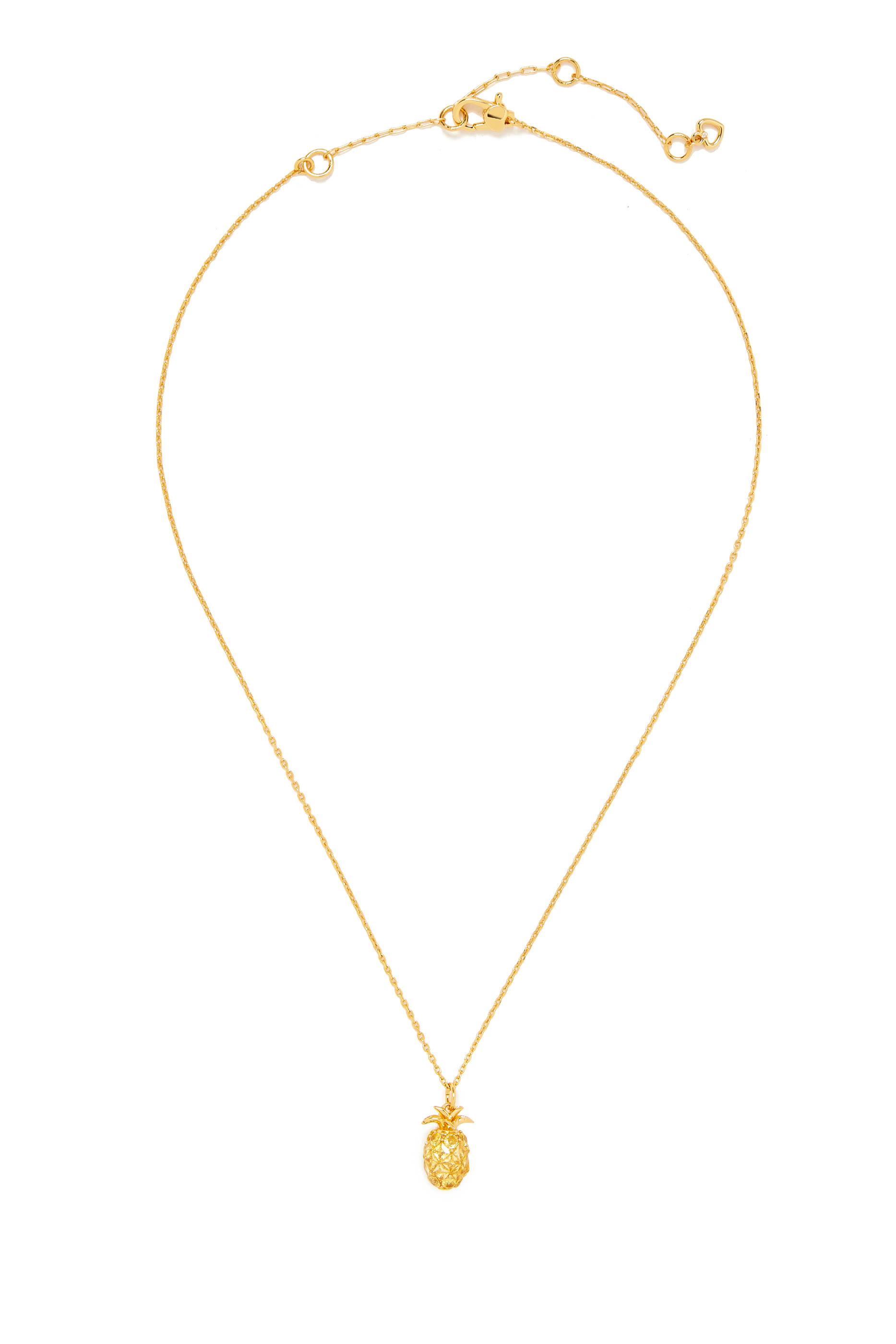 قلادة سويت تريجرز صغيرة مرصعة بأحجار زركونيا مكعبة، معدن مطلي