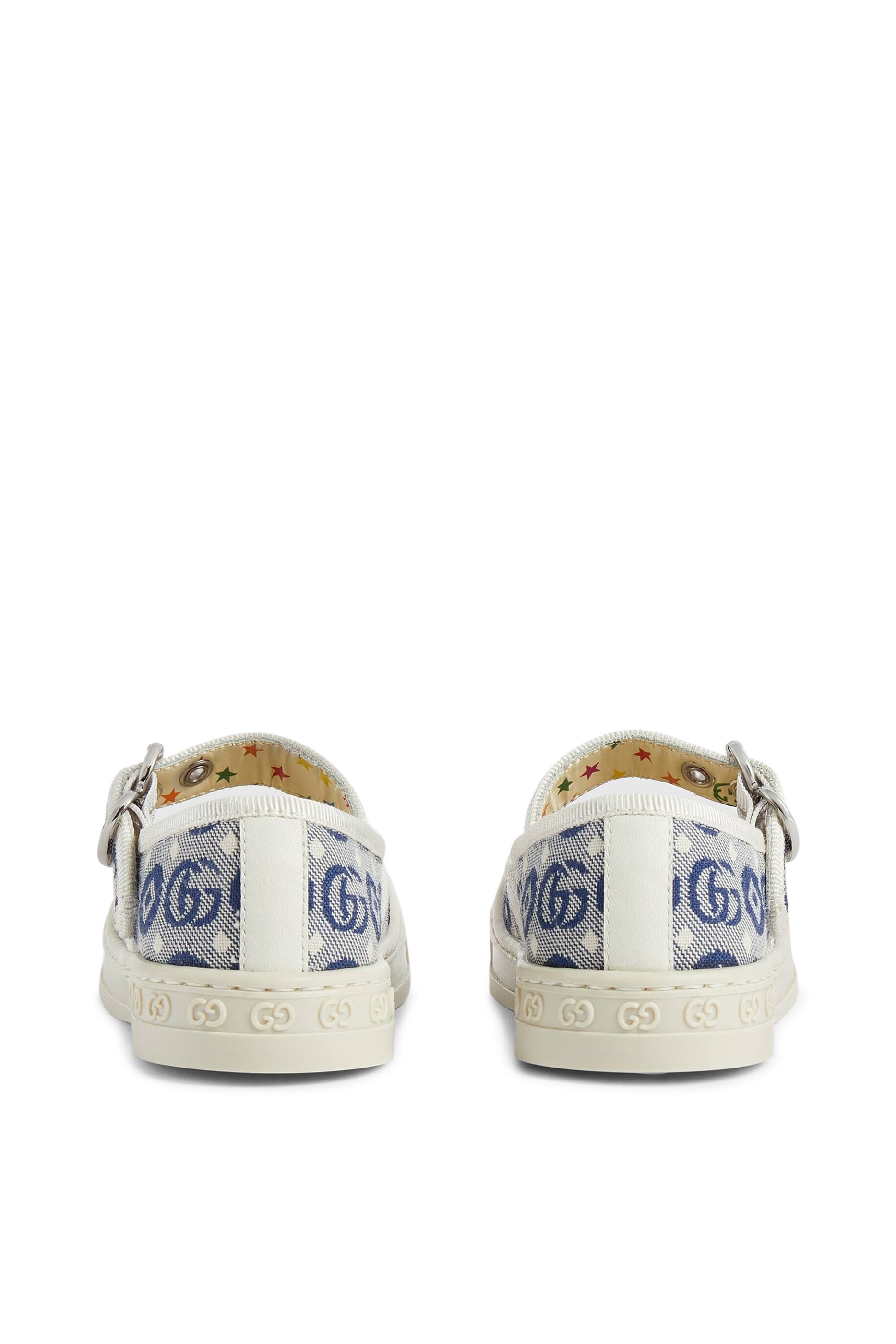 حذاء بالرينا للأطفال قماش قنب بكعب مسطح وحرفي شعار الماركة