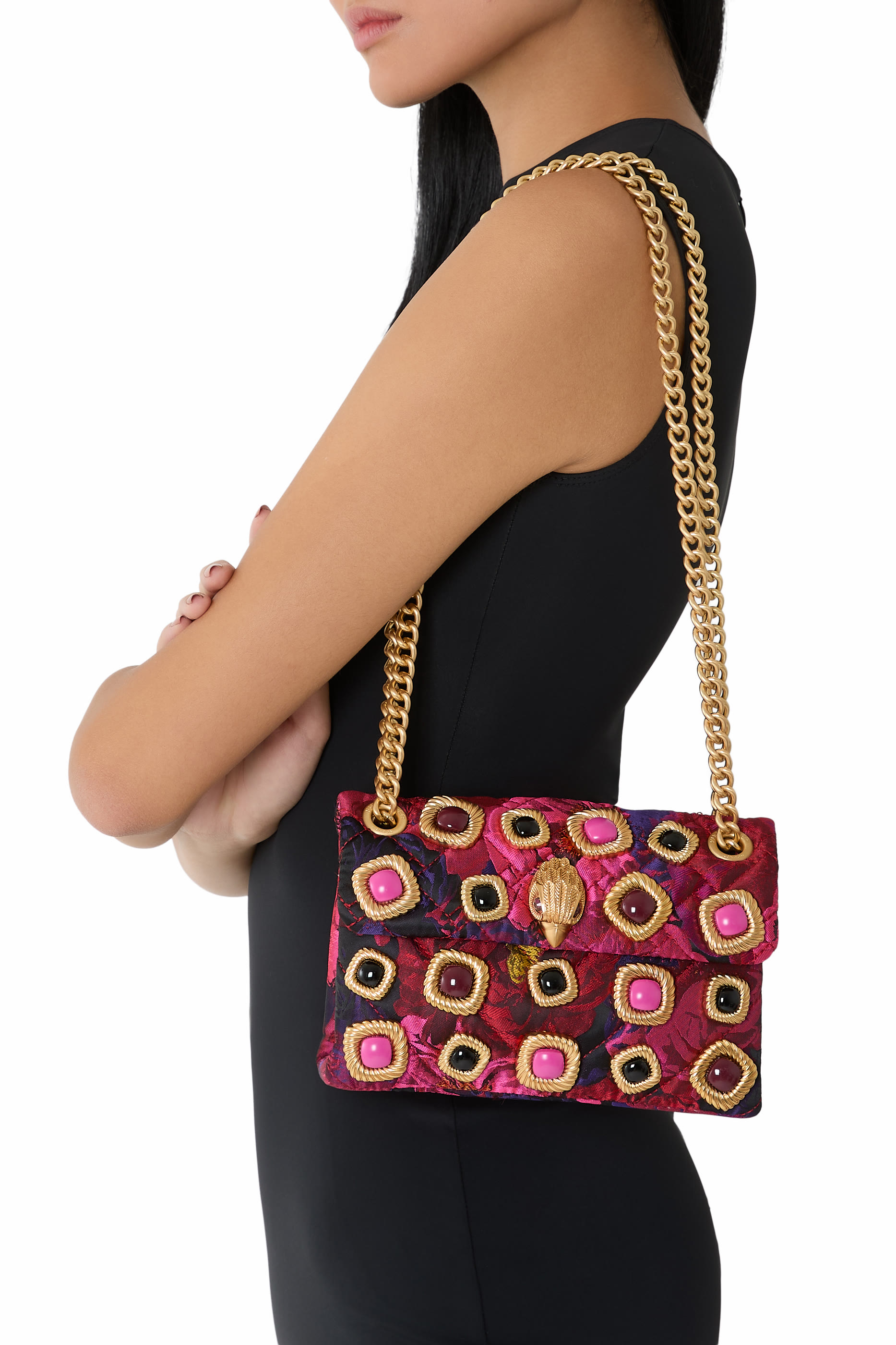 حقيبة كنسينغتون صغيرة بأحجار