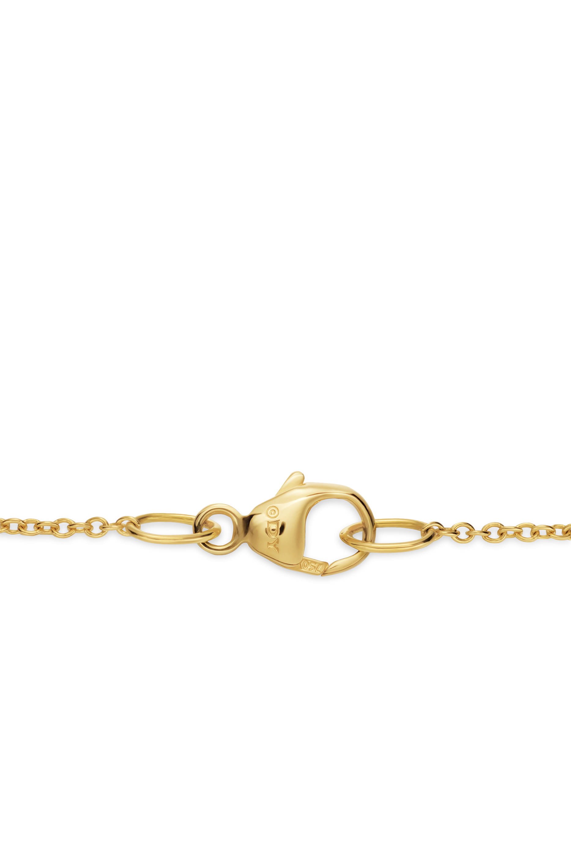 قلادة بيتيت مودرن رونيسانس ستيشن بحلي هرمية، ذهب أصفر عيار 18