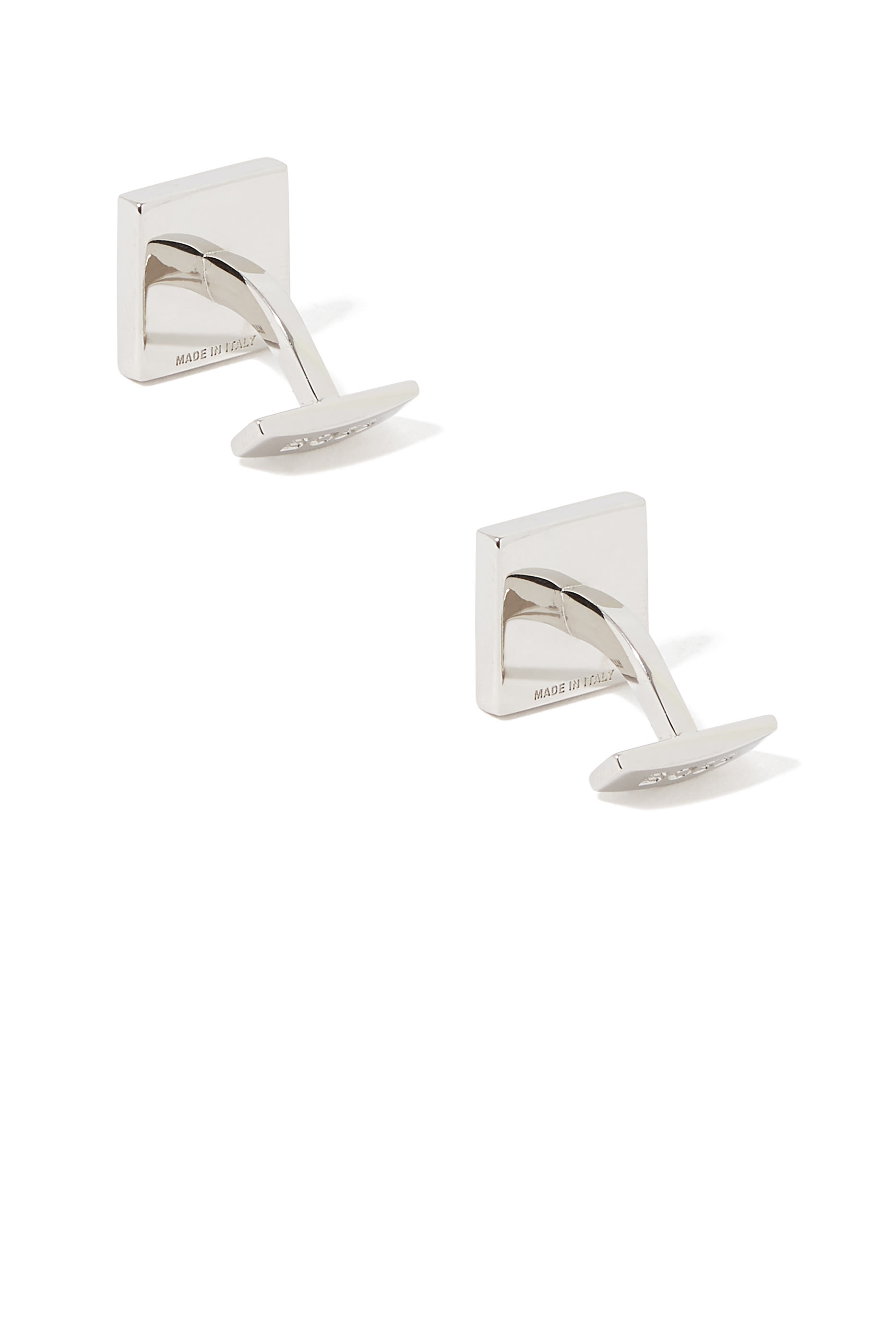 أزرار أكمام معدن بحروف شعار الماركة