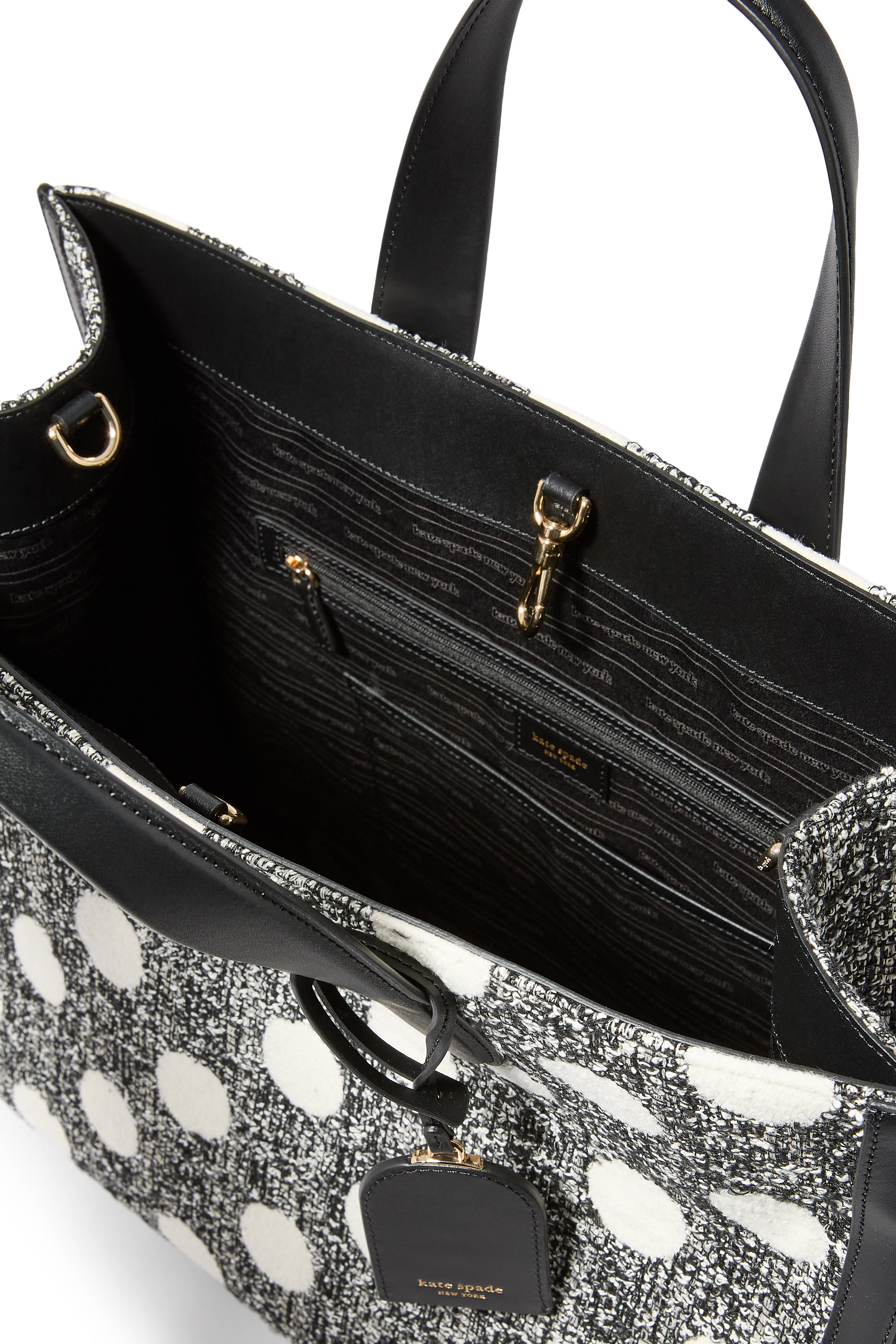 حقيبة يد مانهاتن كبيرة منقطة