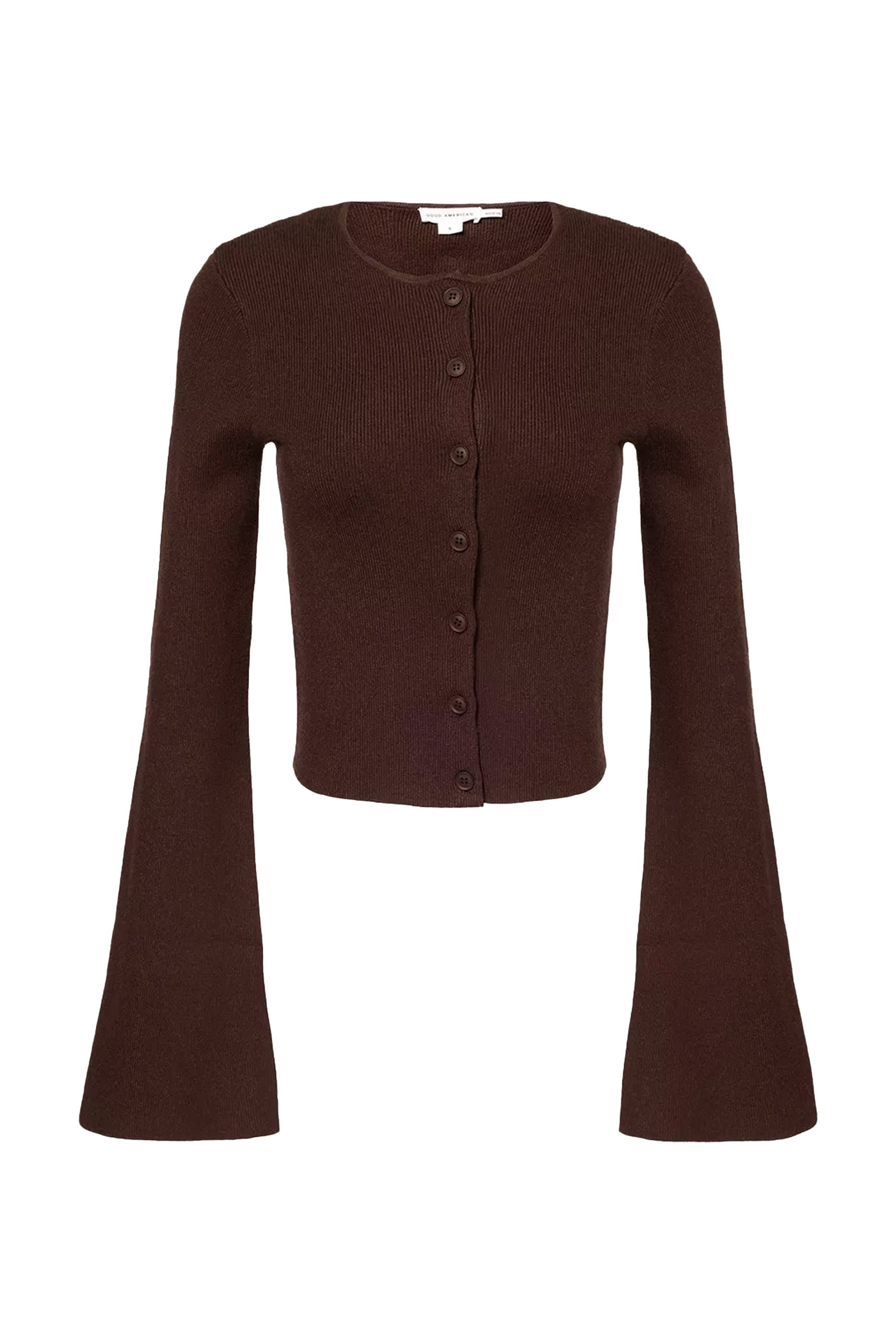 كارديجان منسوج بأكمام جرس