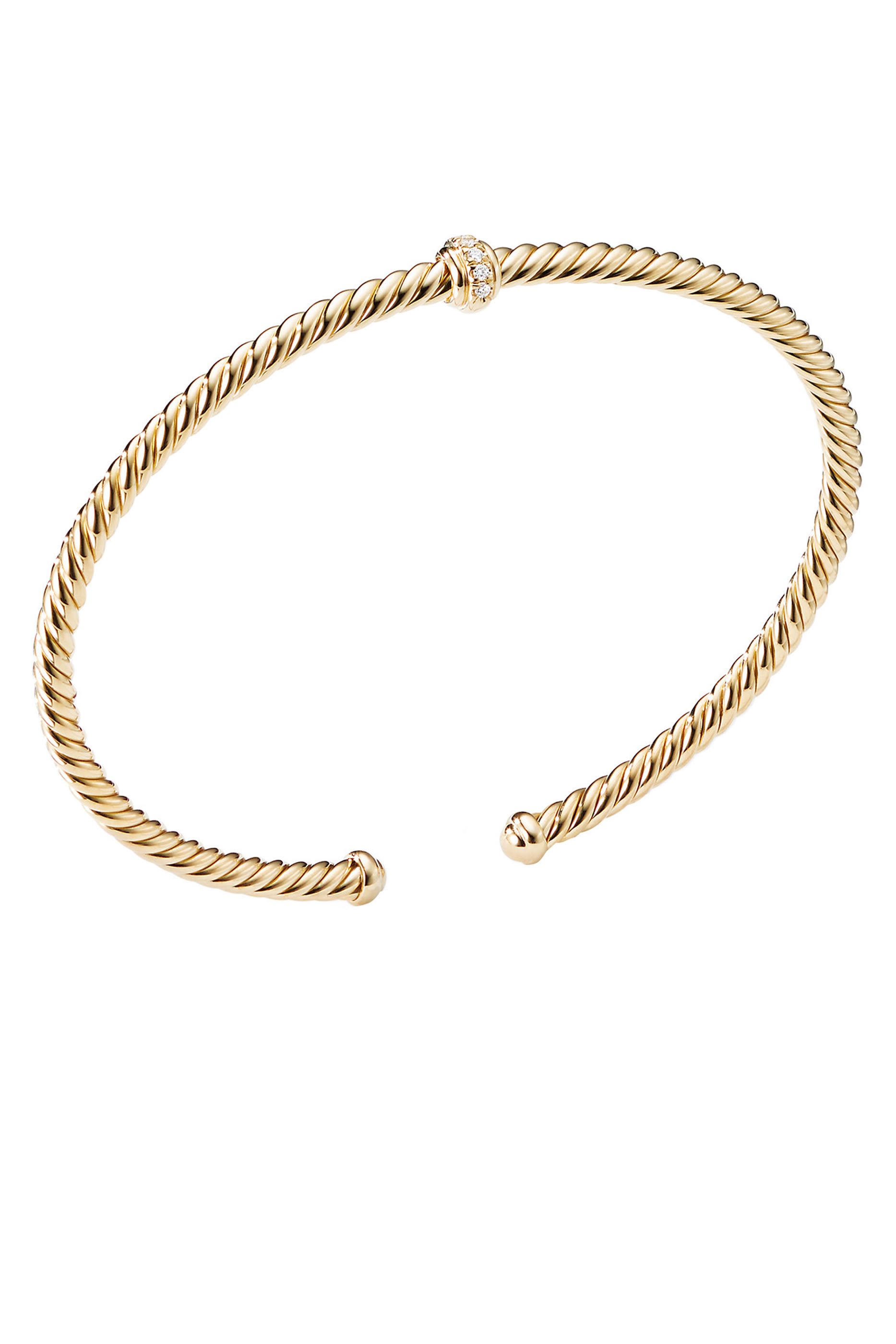 Station Bracelet, 18k Yellow Gold & Diamonds