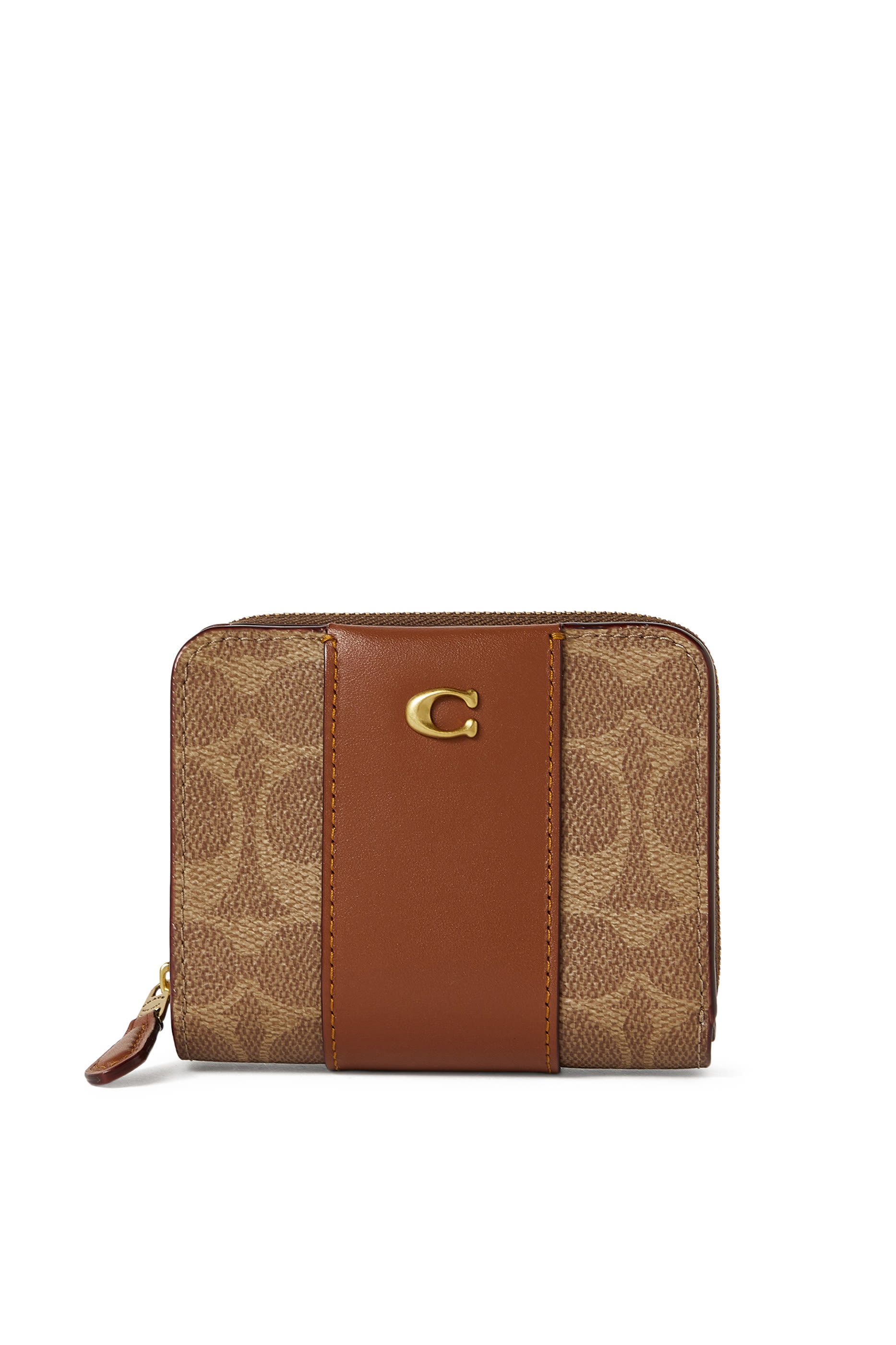 محفظة ثنائية الطي بشعار الماركة