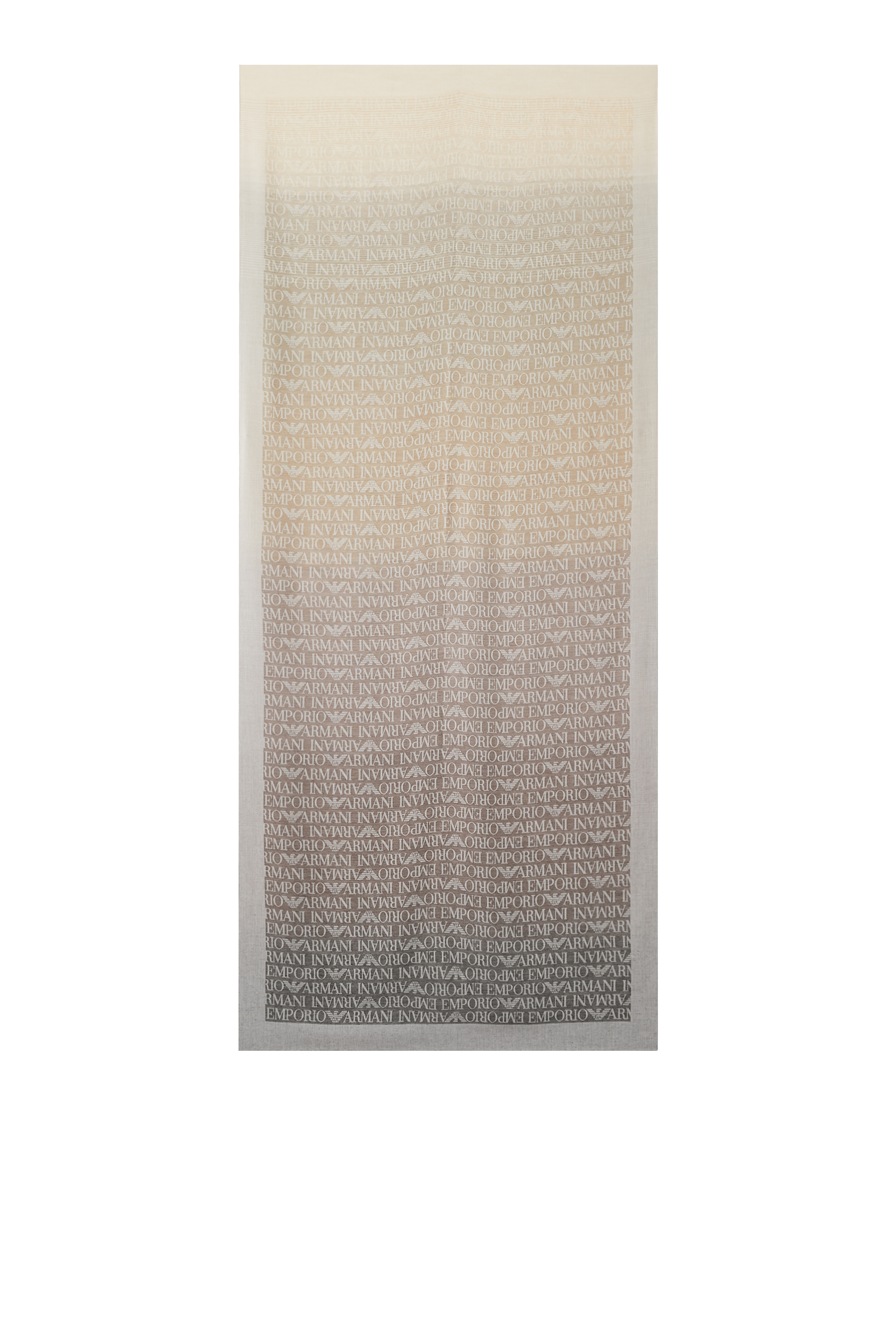 وشاح بلون متدرج بشعار الماركة