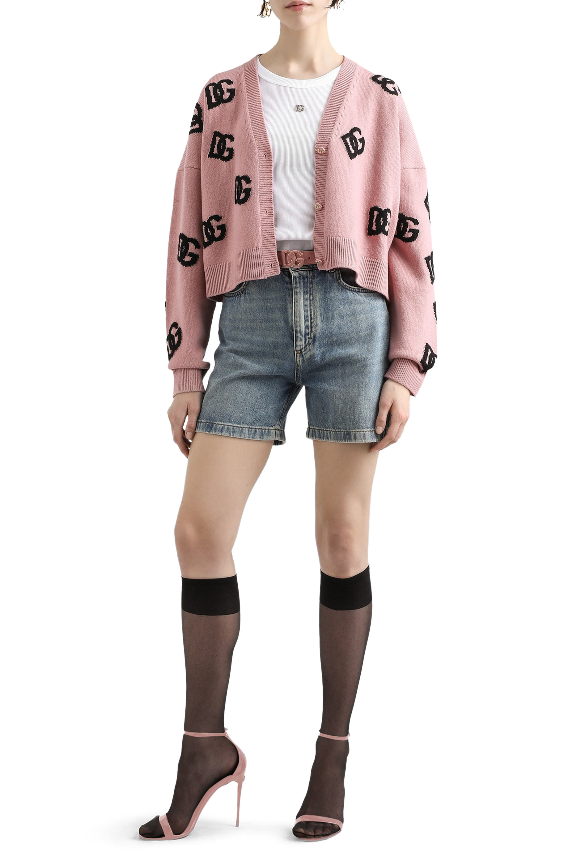 كارديجان مزين كليا بشعار الماركة