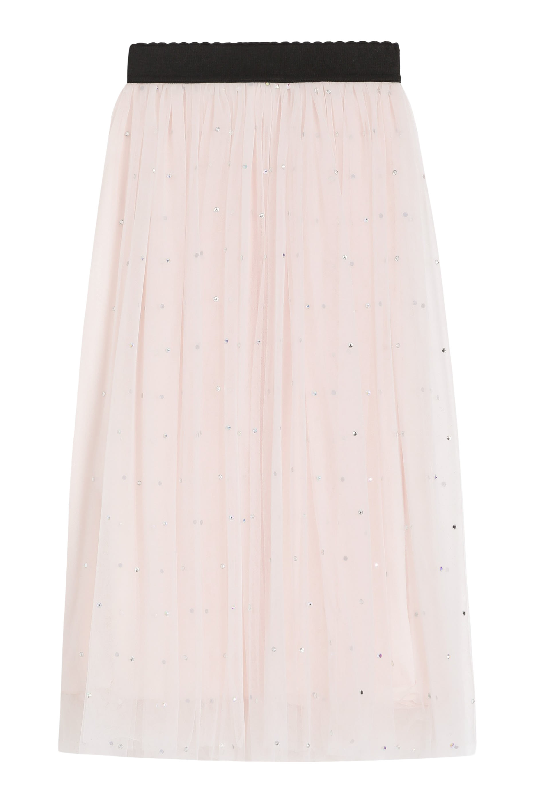 تنورة تول مزينة بأحجار الراين للأطفال