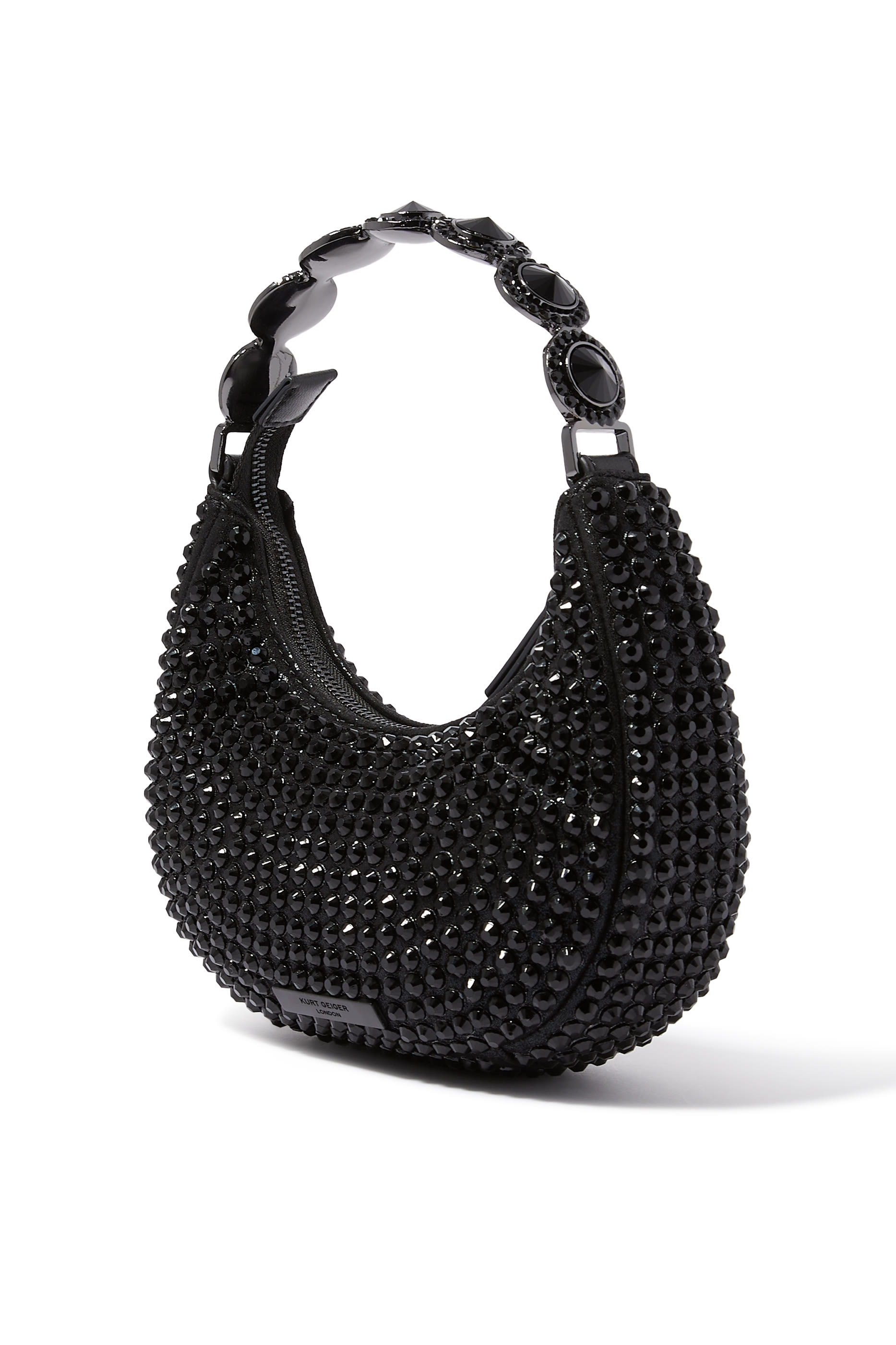 حقيبة أوكتافيا صغيرة بتصميم مقوس قماش