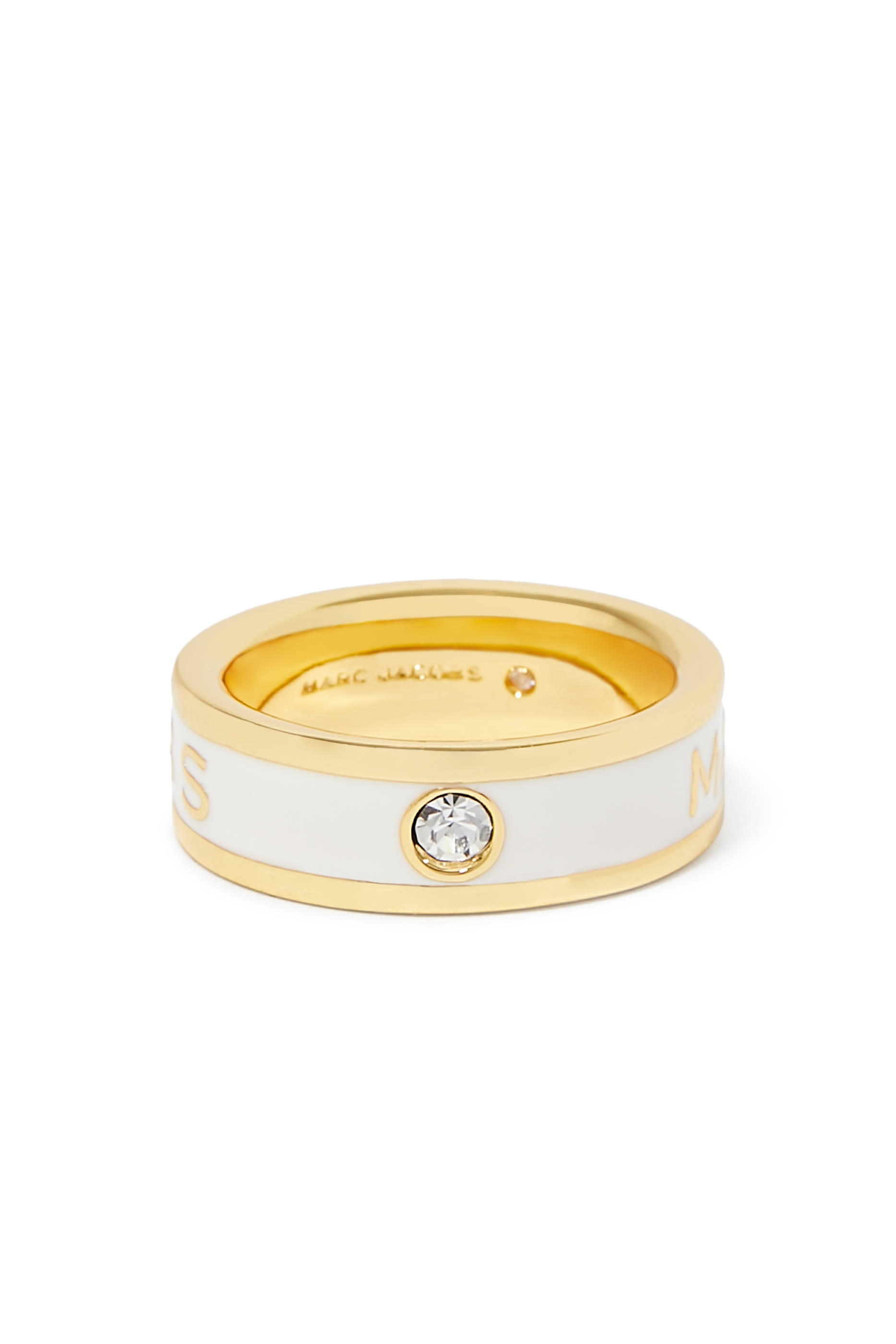 خاتم بشعار الماركة مزين بمينا